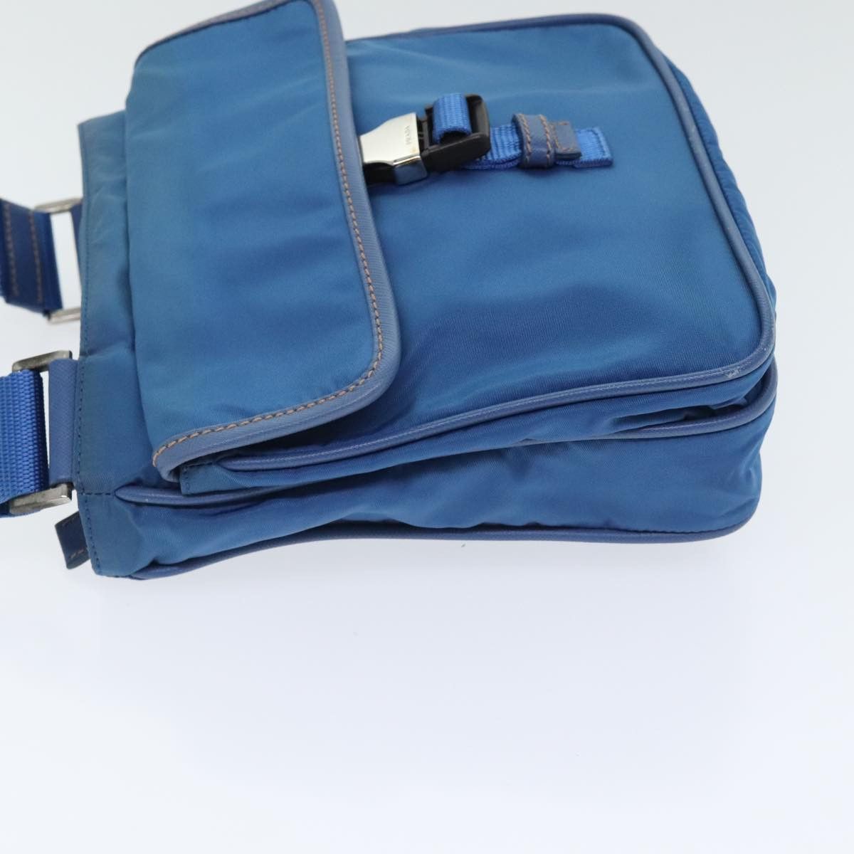 Prada Re-Nylon Blue Canvas Shoulder Bag (Pre-Owned) Size ONE SIZE - 4 Thumbnail