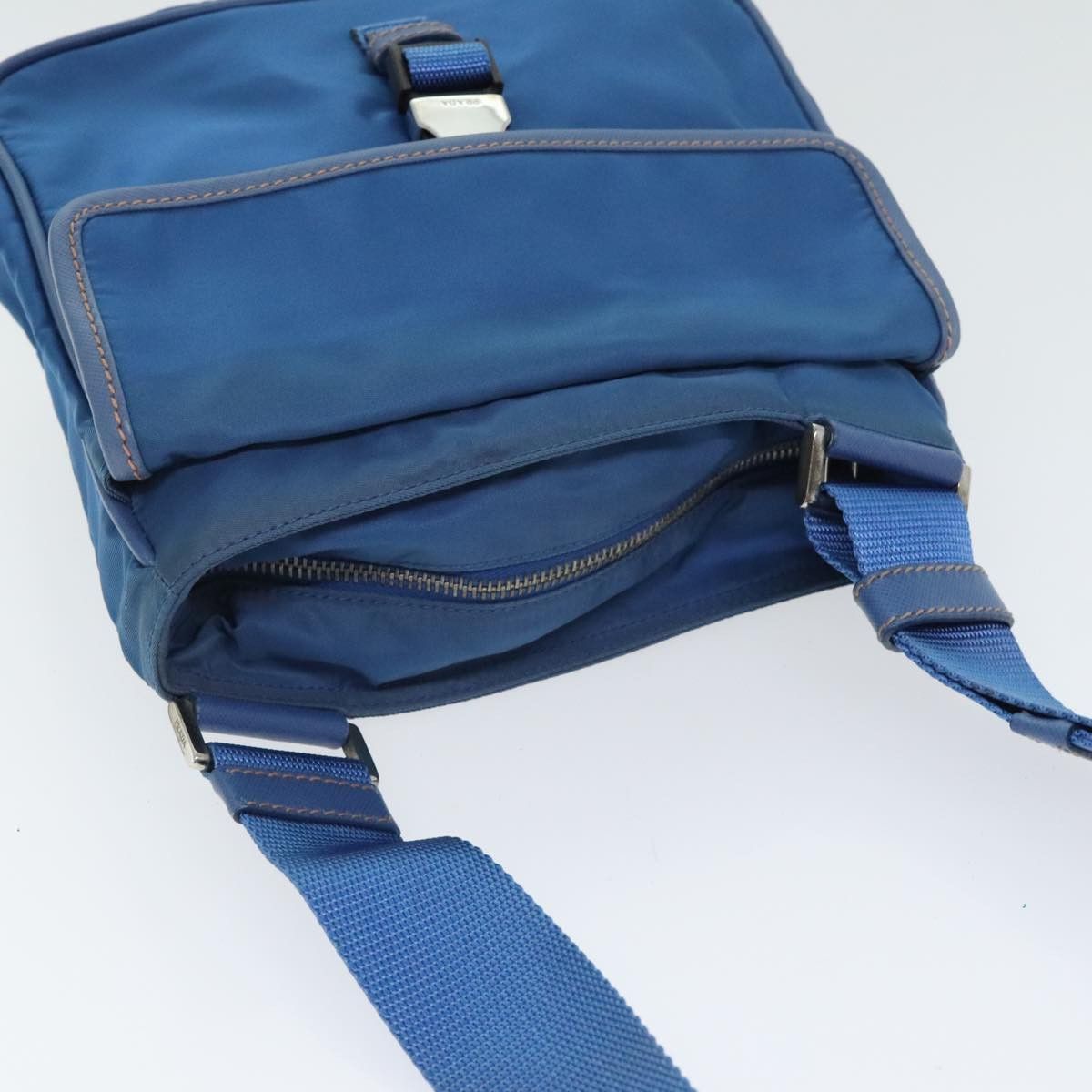 Prada Re-Nylon Blue Canvas Shoulder Bag (Pre-Owned) Size ONE SIZE - 18 Thumbnail