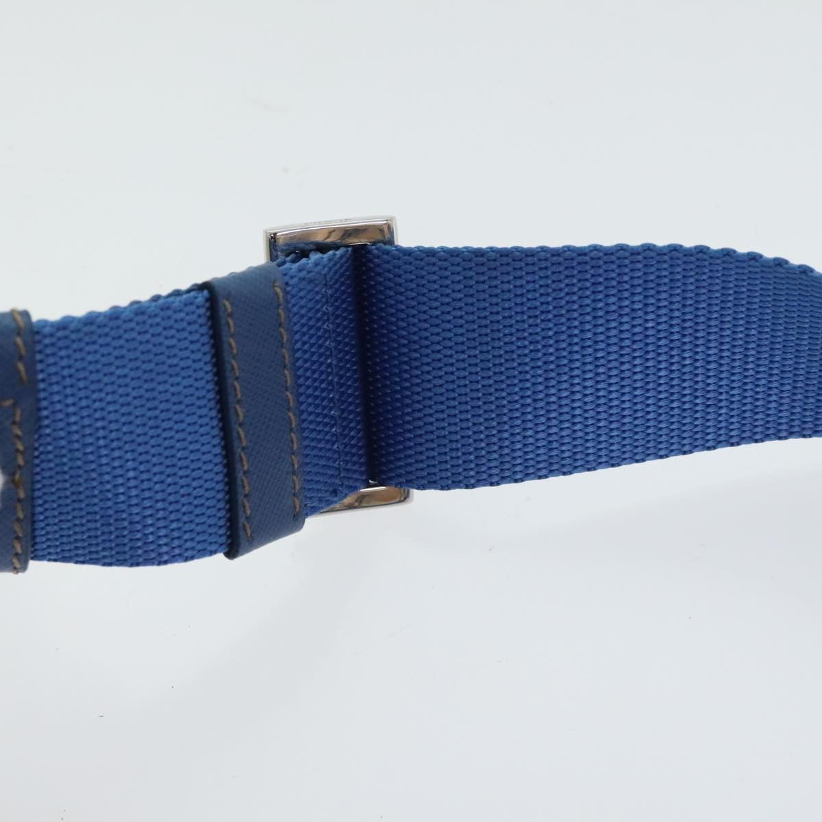 Prada Re-Nylon Blue Canvas Shoulder Bag (Pre-Owned) Size ONE SIZE - 6 Thumbnail