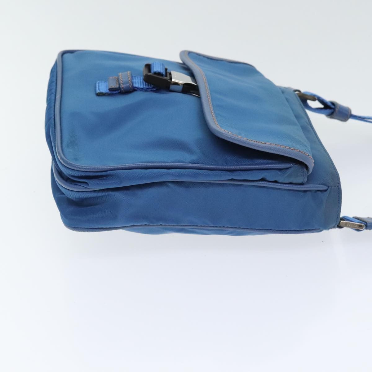 Prada Re-Nylon Blue Canvas Shoulder Bag (Pre-Owned) Size ONE SIZE - 3 Thumbnail