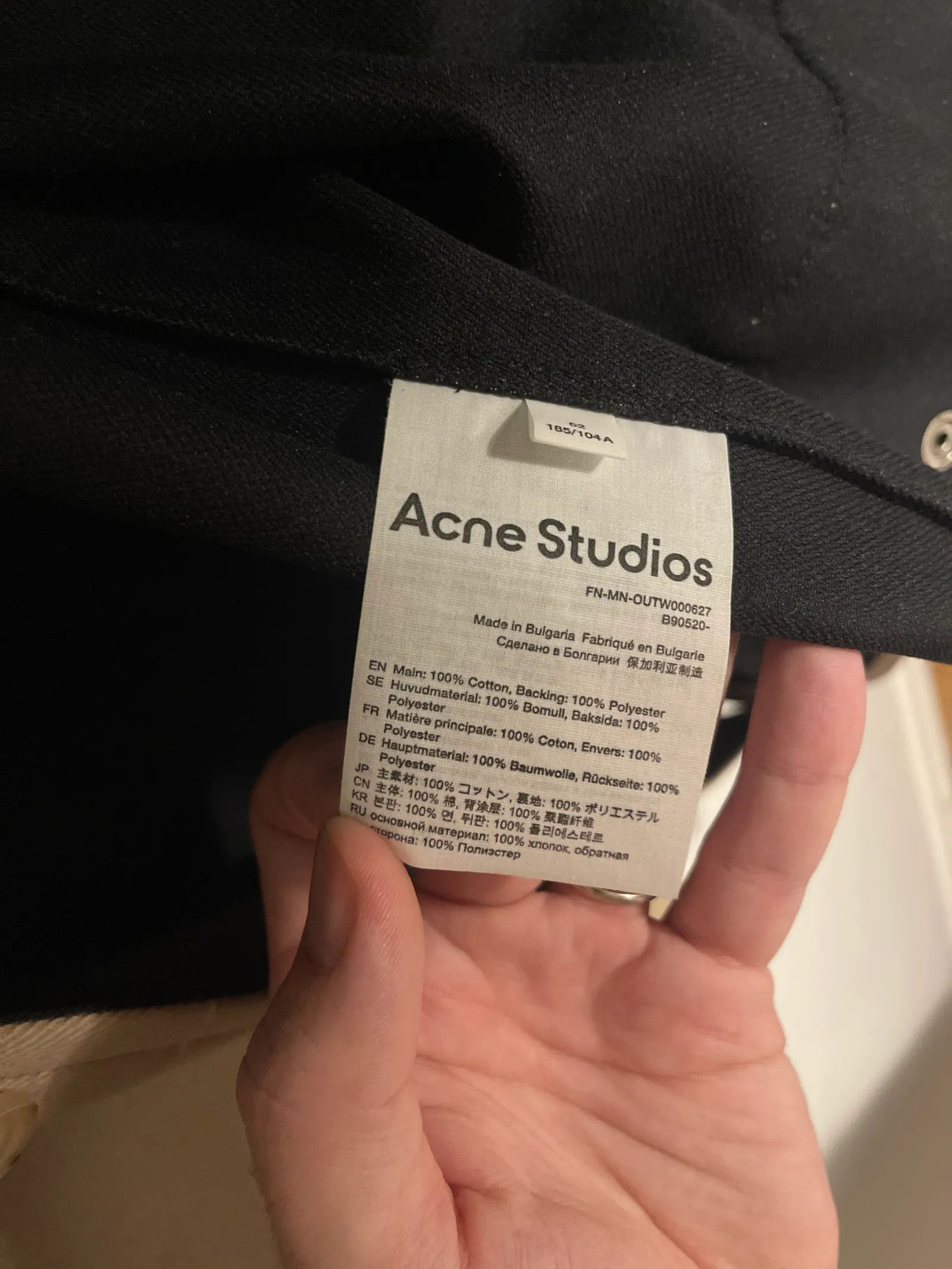 Acne Studios Acne Studios FN-MN-OUTW000627 Jacket Size US L / EU 52-54 / 3 - 3 Thumbnail