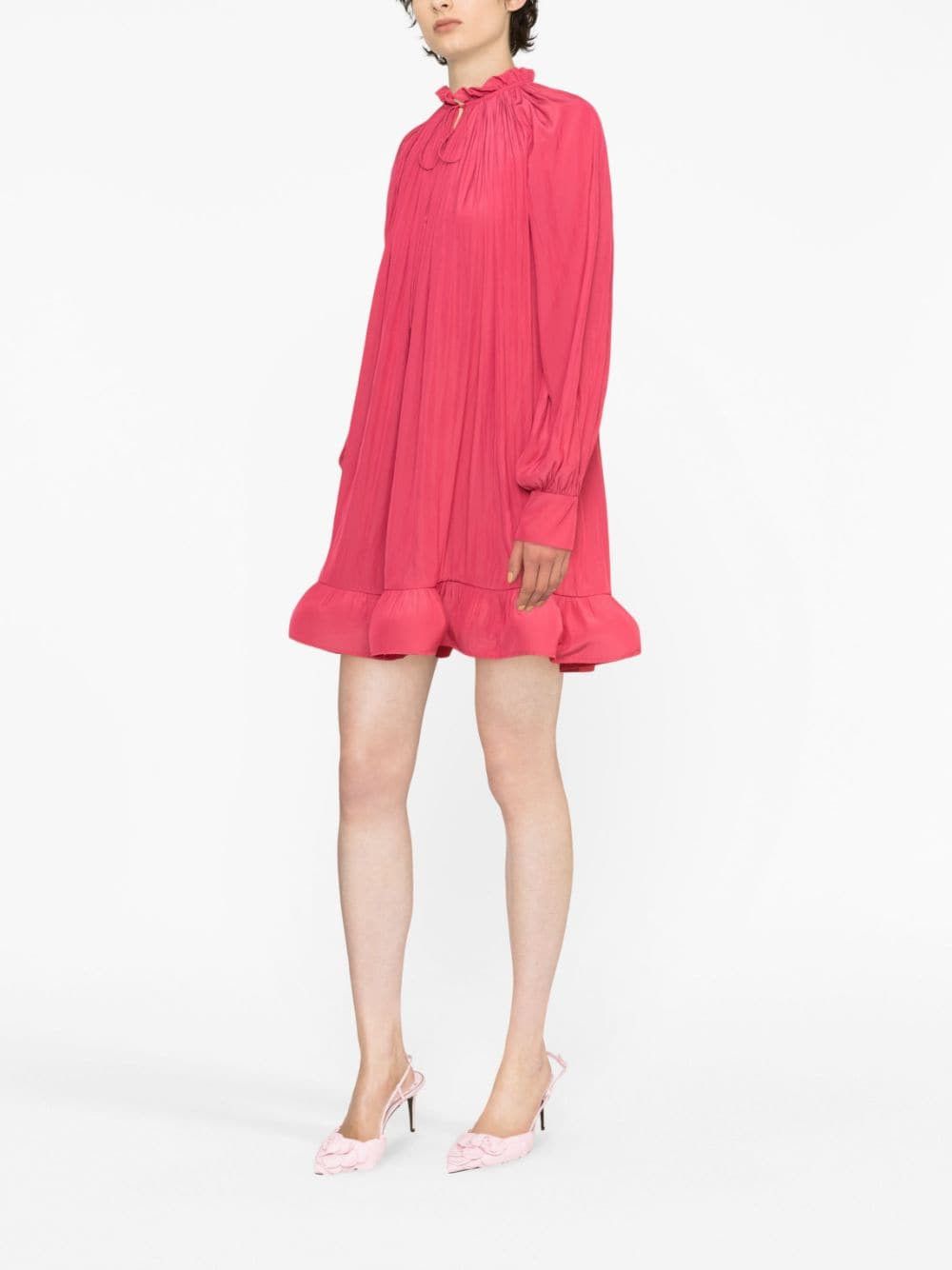 Lanvin RUFFLES SHORT DRESS Size S / US 4 / IT 40 - 2 Thumbnail