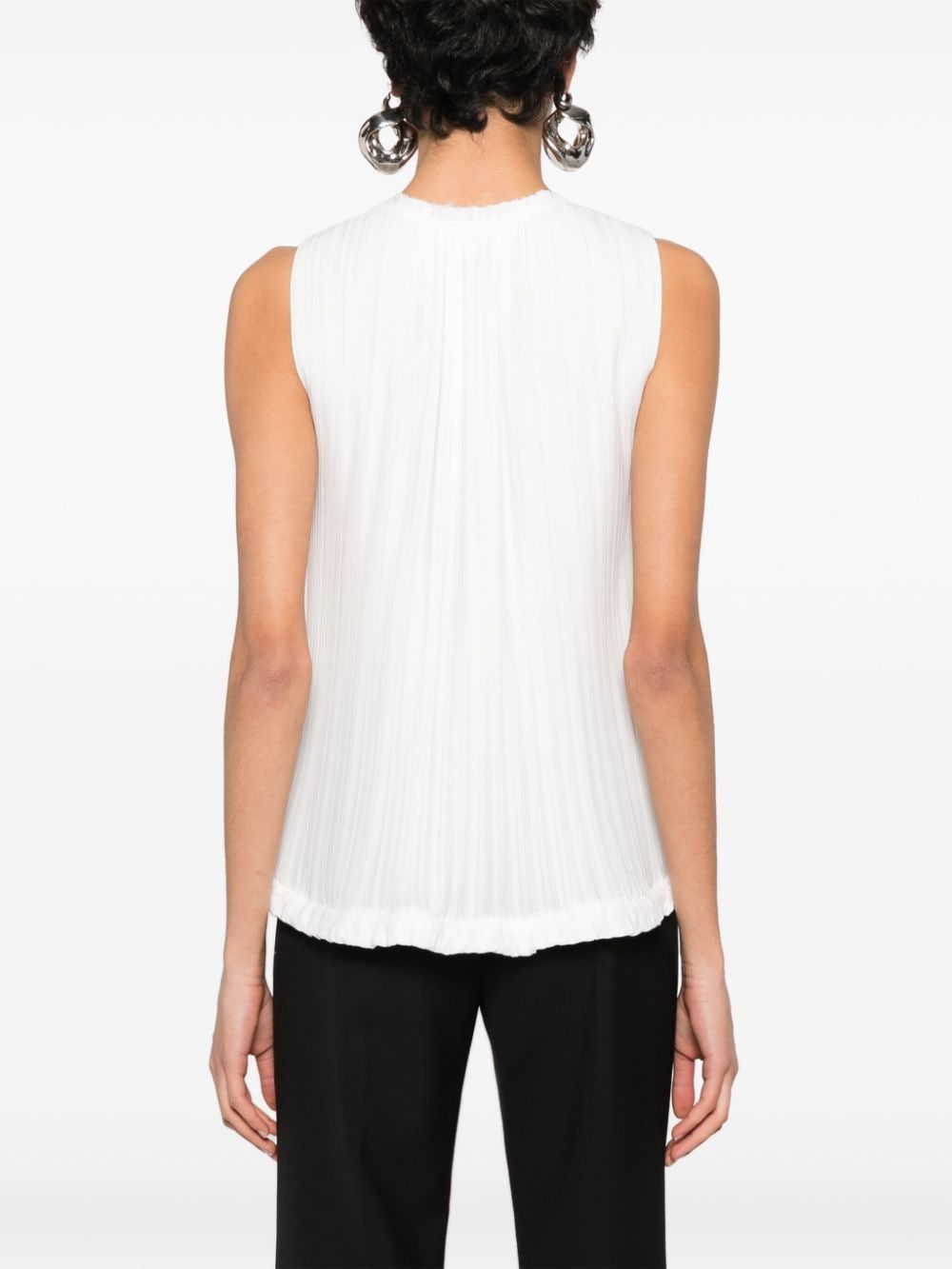 Lanvin PLEATED SLEEVELESS TOP Size S / US 4 / IT 40 - 5 Thumbnail