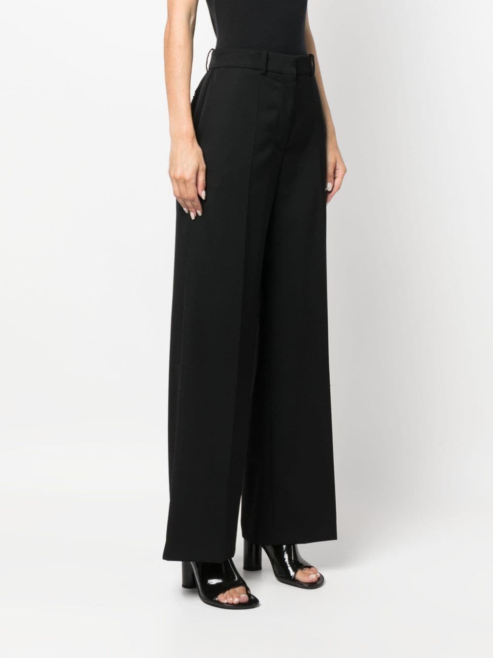 Lanvin WIDE LEG WOOL TROUSERS Size 27" / US 4 / IT 40 - 2 Thumbnail