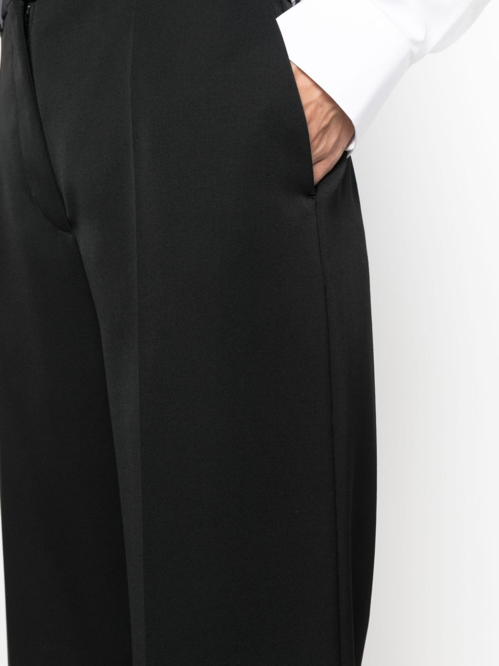 Lanvin WIDE LEG WOOL TROUSERS Size 27" / US 4 / IT 40 - 3 Thumbnail