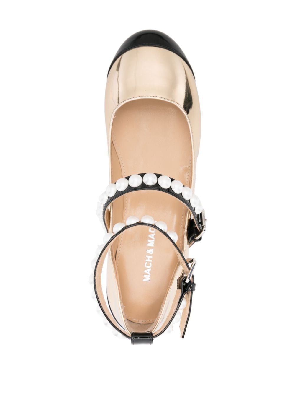MACH & MACH LEATHER BICOLOR BALLETS Size US 7 / IT 37 - 2 Thumbnail