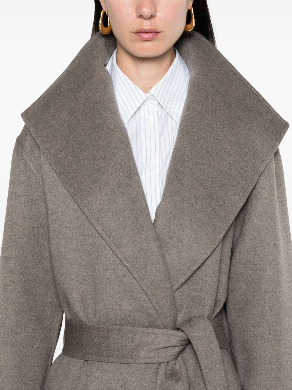 Loewe WOOL AND CASHMERE BLEND BELTED COAT Size S / US 4 / IT 40 - 4 Thumbnail