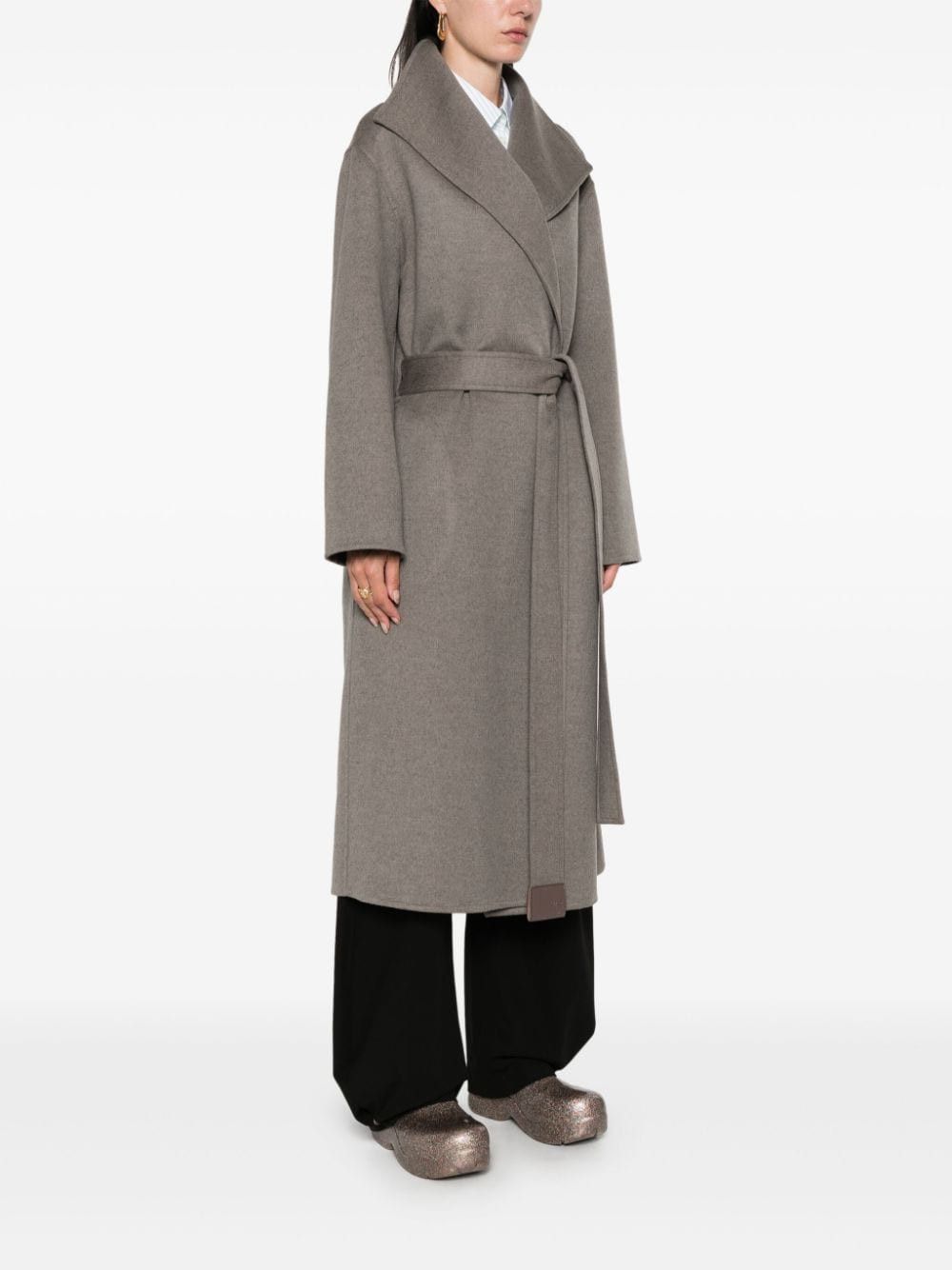 Loewe WOOL AND CASHMERE BLEND BELTED COAT Size S / US 4 / IT 40 - 3 Thumbnail