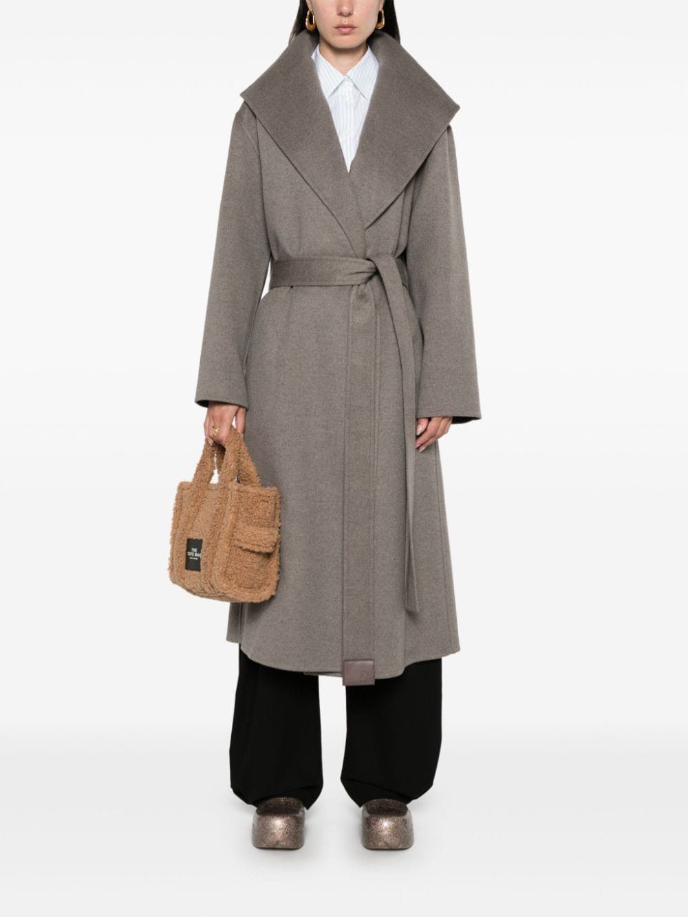 Loewe WOOL AND CASHMERE BLEND BELTED COAT | Grailed
