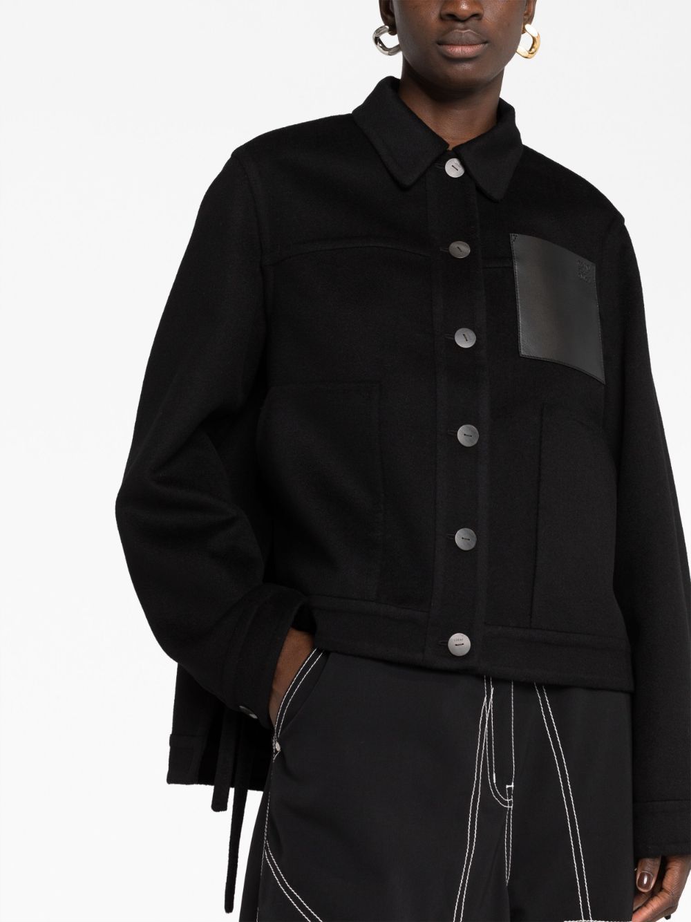 Loewe WOOL AND CASHMERE BLEND WORKWEAR JACKET Size S / US 4 / IT 40 - 5 Thumbnail