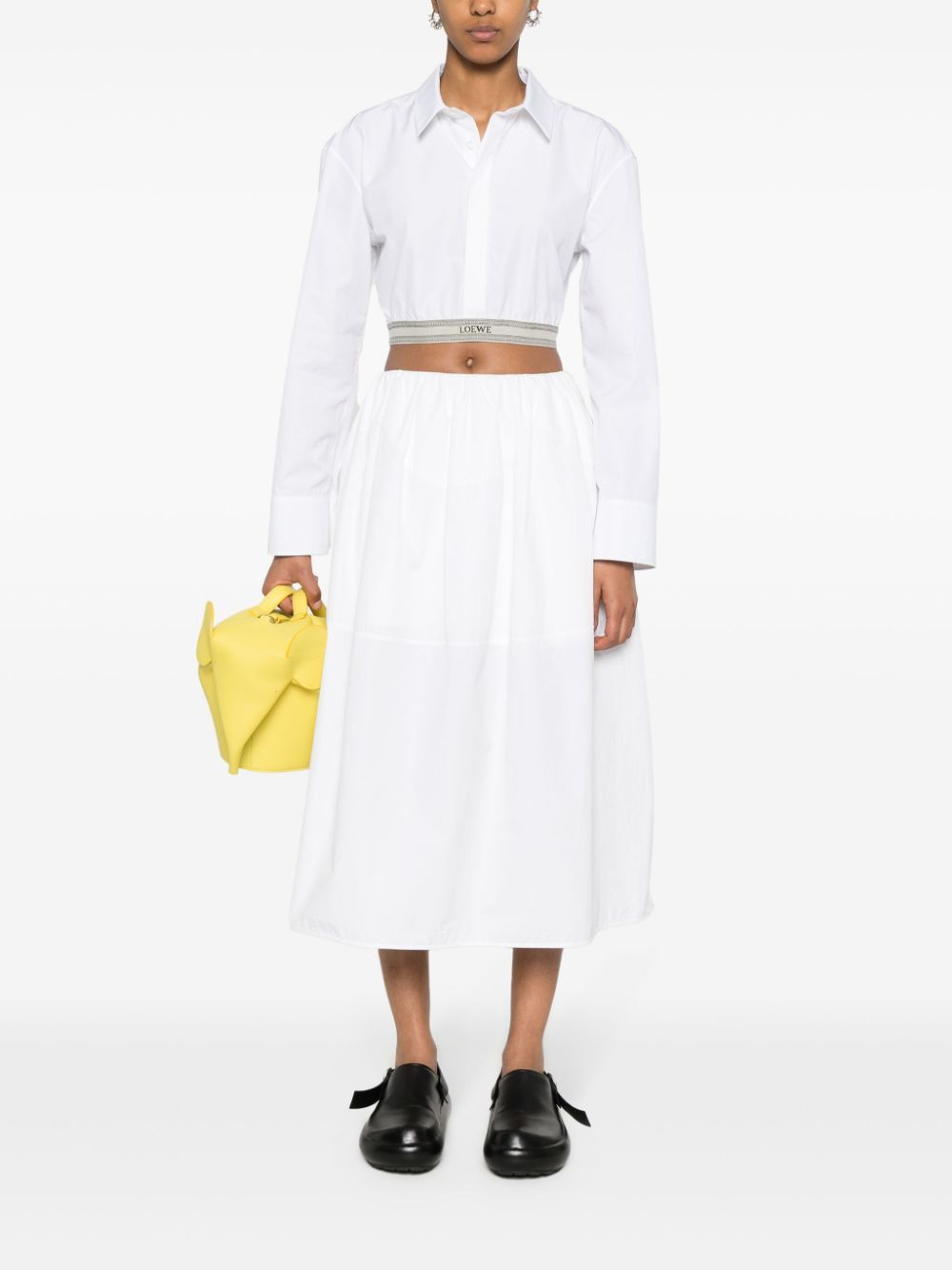 Loewe LOGO COTTON CROPPED SHIRT Size S / US 4 / IT 40 - 3 Thumbnail