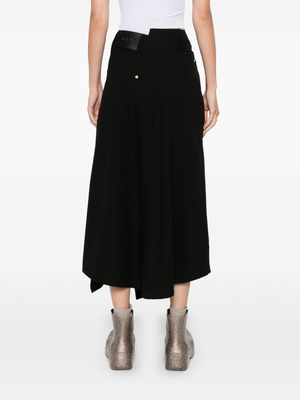 Loewe COTTON ASYMMETRIC SKIRT Size 26" / US 2 / IT 38 - 5 Thumbnail