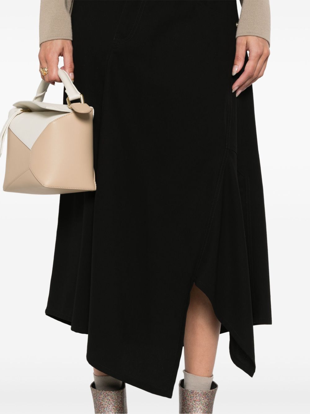 Loewe COTTON ASYMMETRIC SKIRT Size 26" / US 2 / IT 38 - 4 Thumbnail