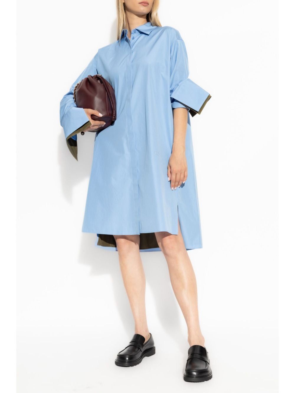 Loewe COTTON CHEMISIER DRESS Size XS / US 0-2 / IT 36-38 - 4 Thumbnail