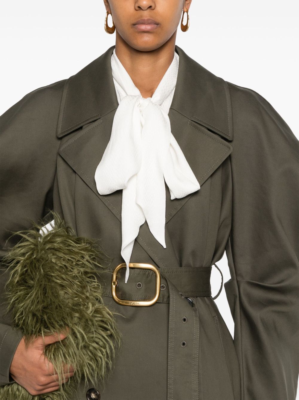 Loewe COTTON TRENCH COAT Size XS / US 0-2 / IT 36-38 - 3 Thumbnail