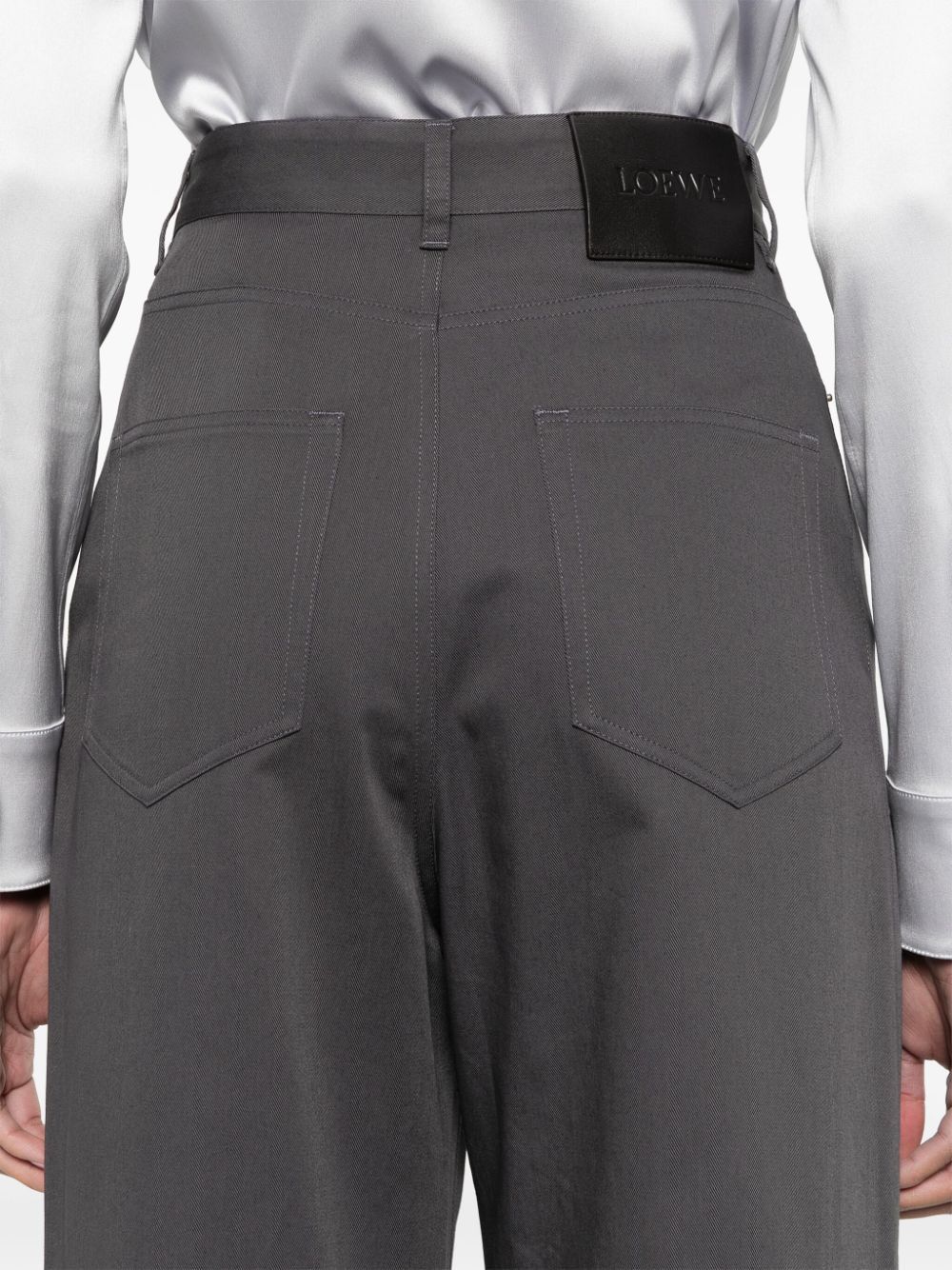 Loewe HIGH-WAISTED COTTON TROUSERS Size 27" / US 4 / IT 40 - 5 Thumbnail