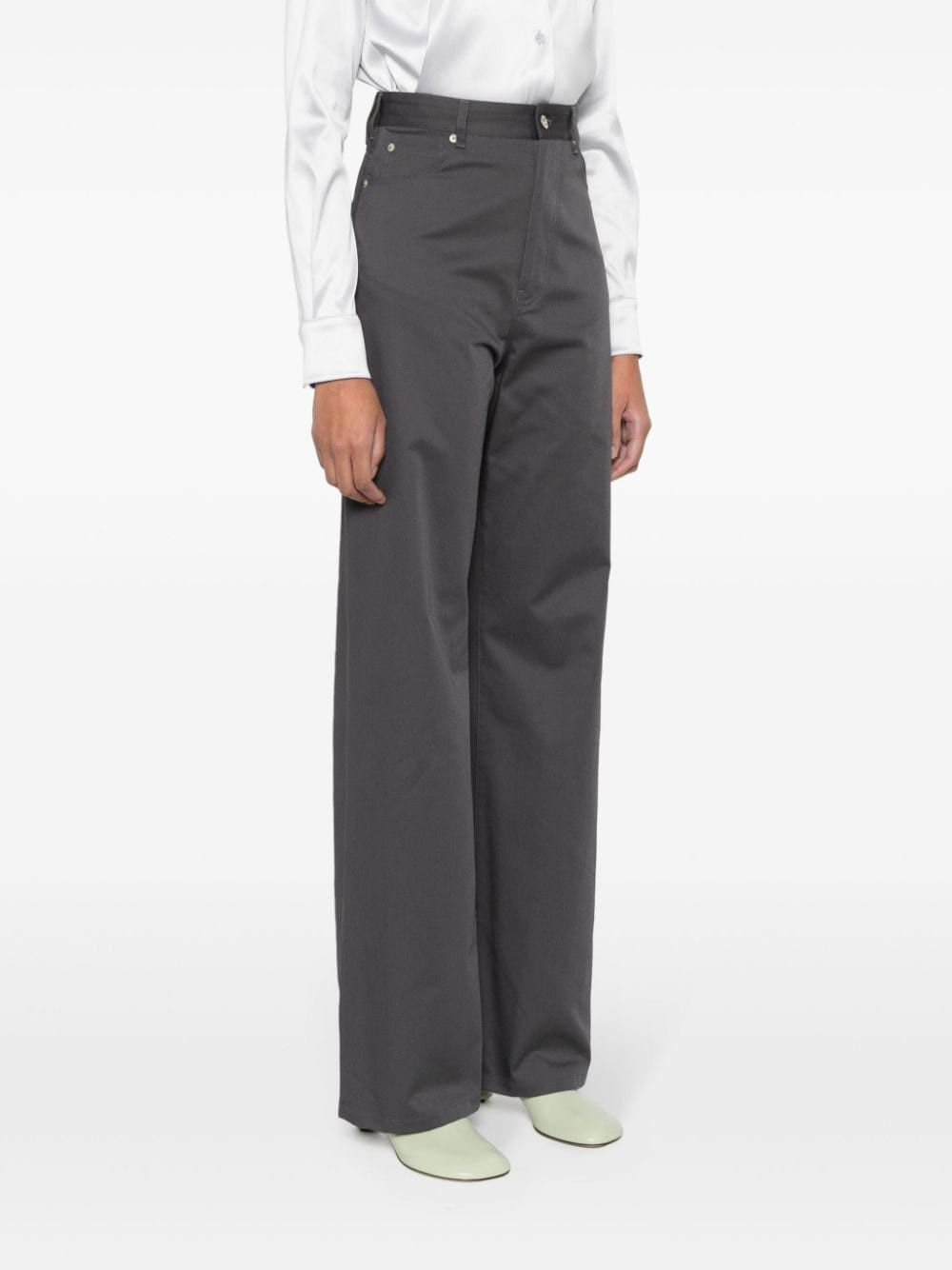 Loewe HIGH-WAISTED COTTON TROUSERS Size 27" / US 4 / IT 40 - 3 Thumbnail