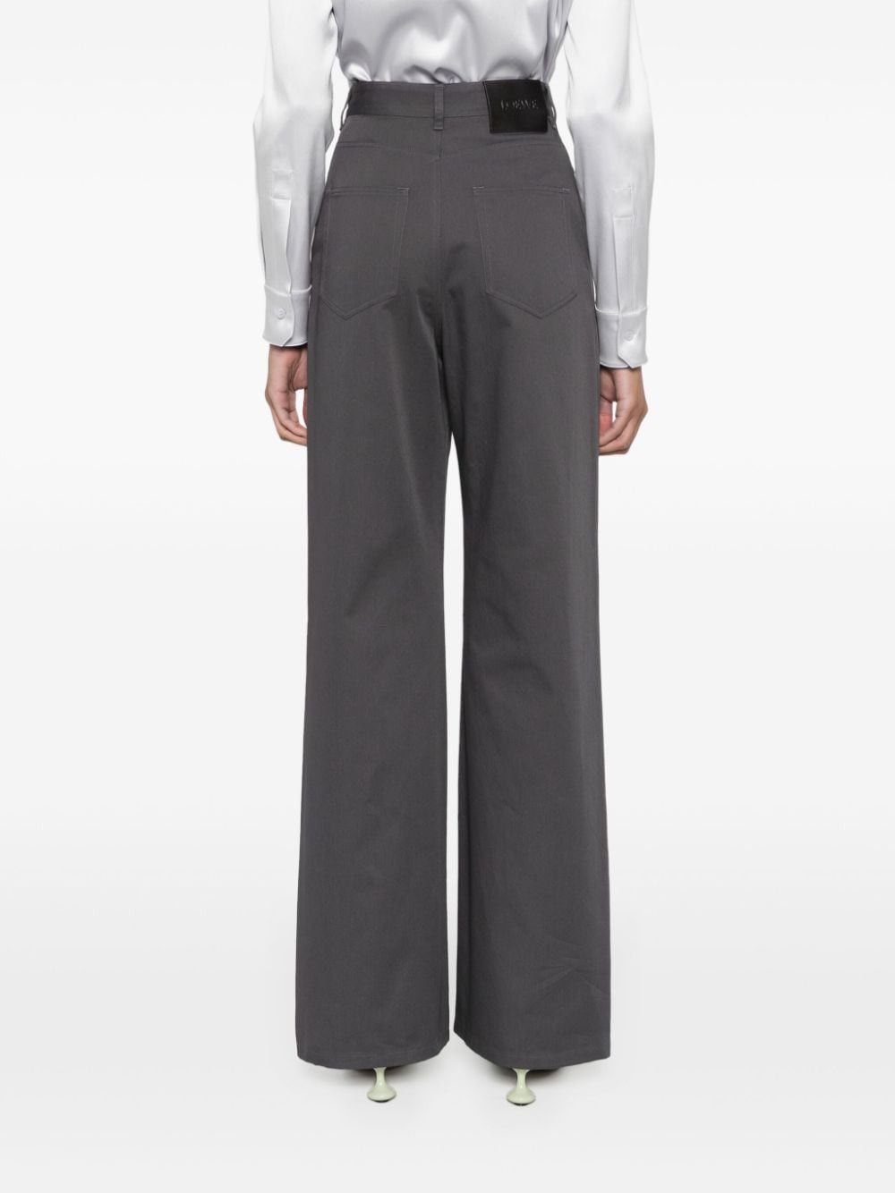 Loewe HIGH-WAISTED COTTON TROUSERS Size 27" / US 4 / IT 40 - 2 Thumbnail