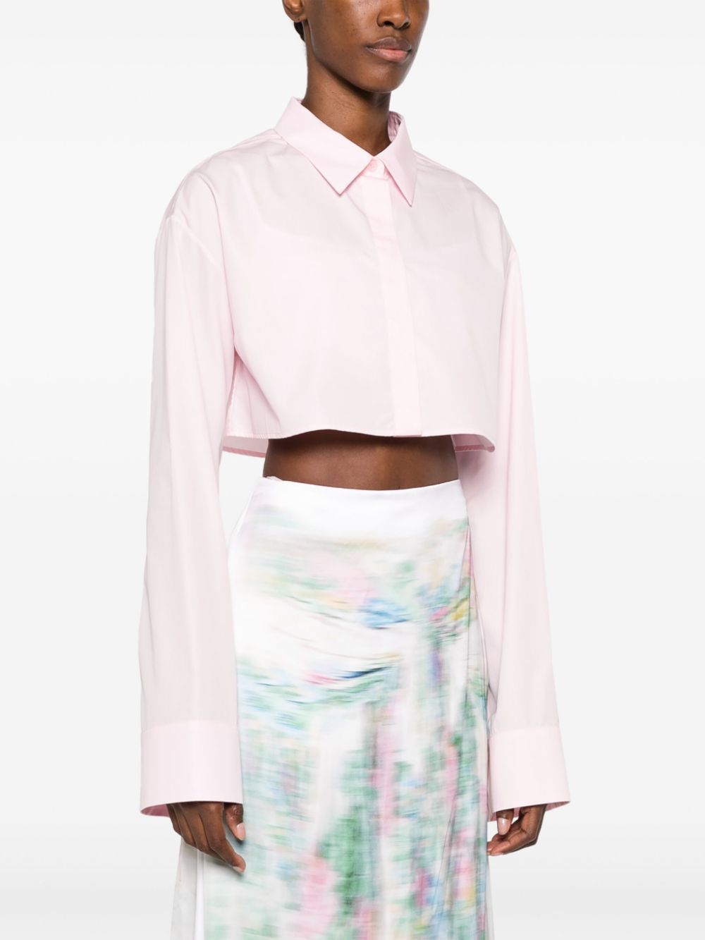Loewe COTTON CROPPED SHIRT Size XS / US 0-2 / IT 36-38 - 4 Thumbnail