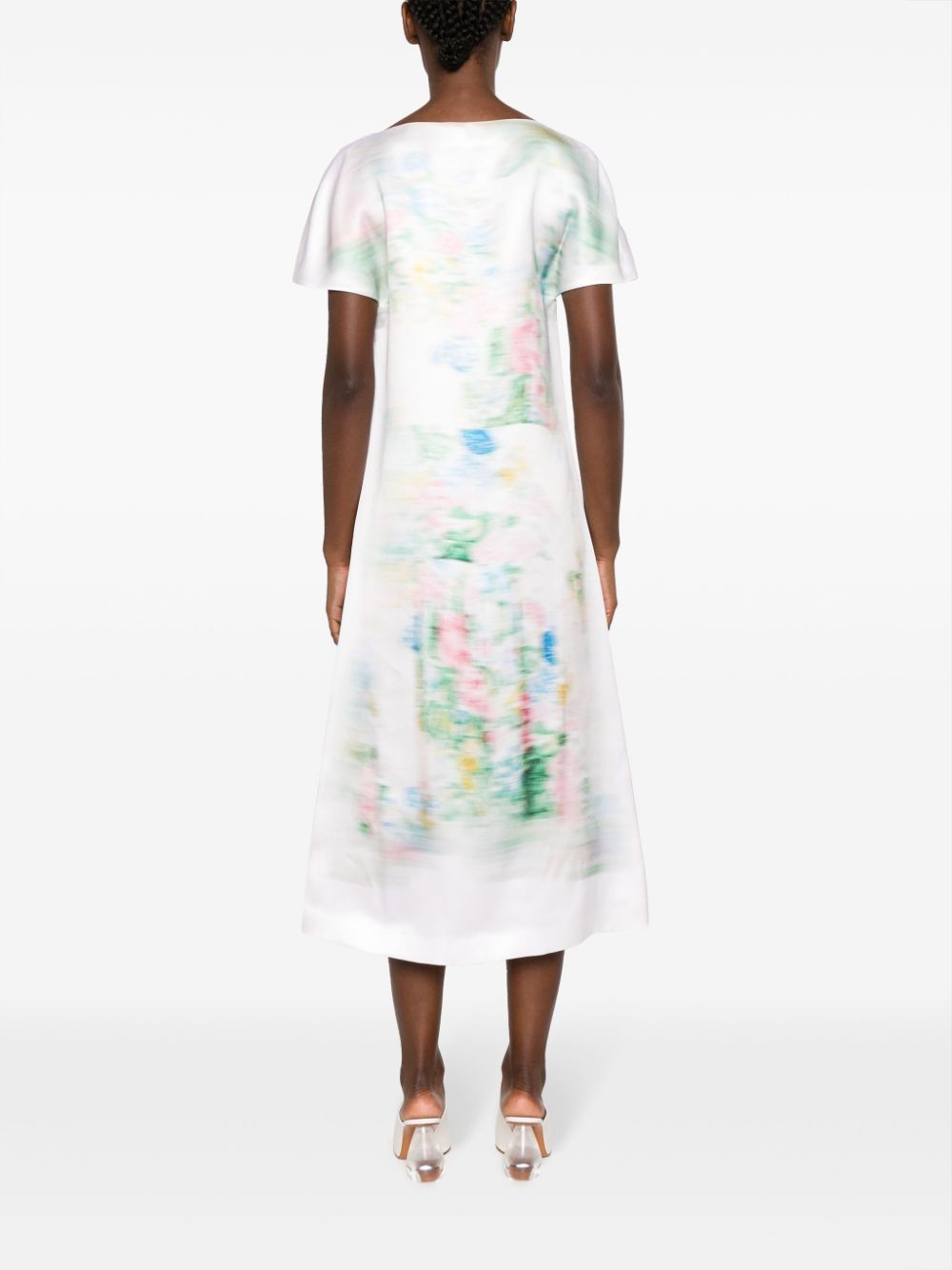 Loewe BLURRED PRINT MIDI DRESS Size S / US 4 / IT 40 - 3 Thumbnail