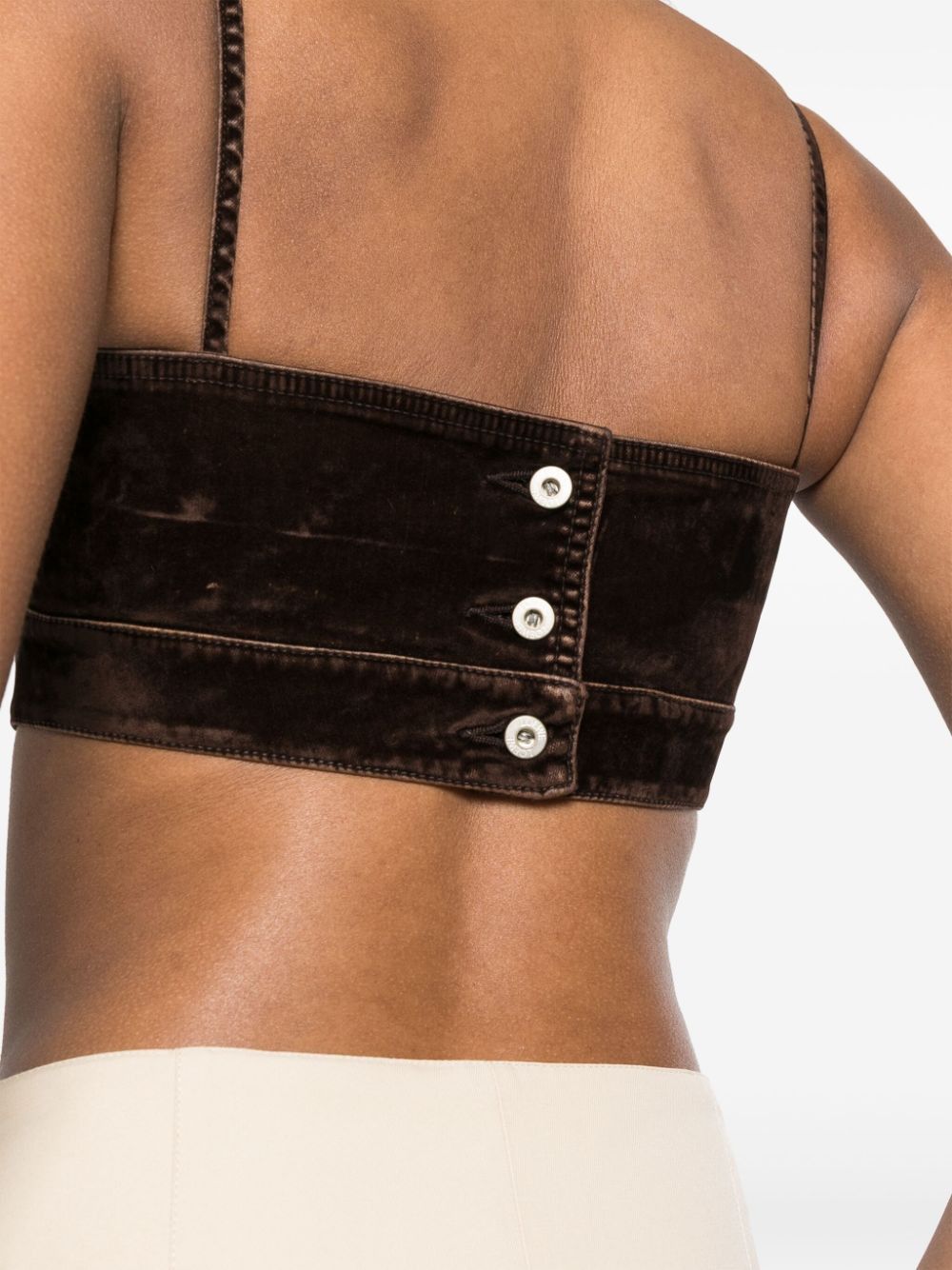 Loewe DENIM CROPPED STRAPPY TOP Size S / US 4 / IT 40 - 4 Thumbnail