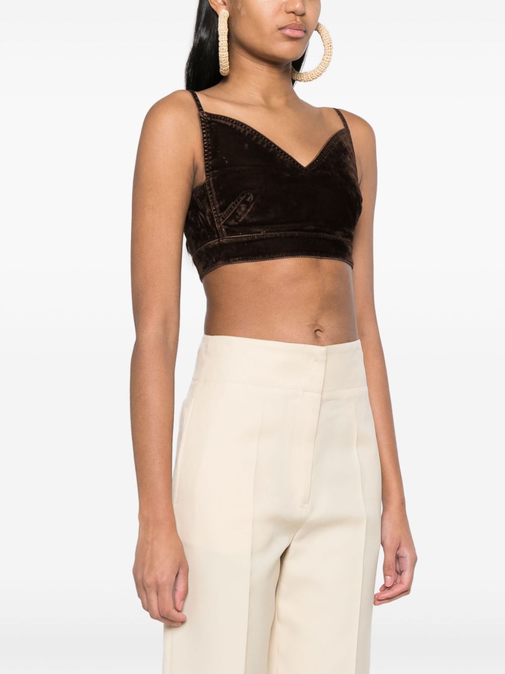 Loewe DENIM CROPPED STRAPPY TOP Size S / US 4 / IT 40 - 5 Thumbnail
