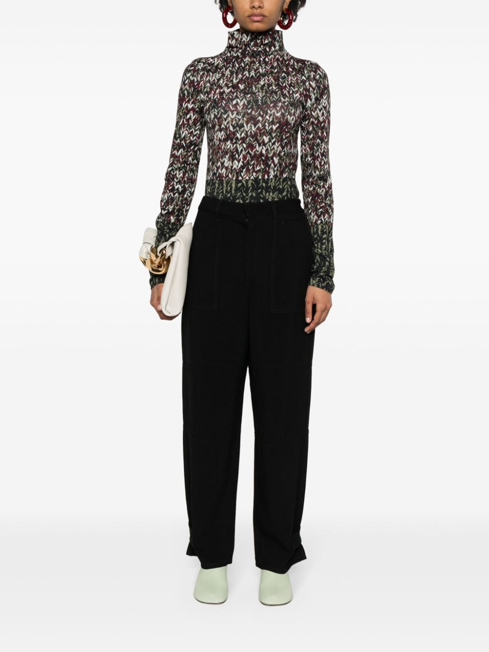 Loewe JERSEY TURTLENECK SWEATER Size S / US 4 / IT 40 - 4 Thumbnail
