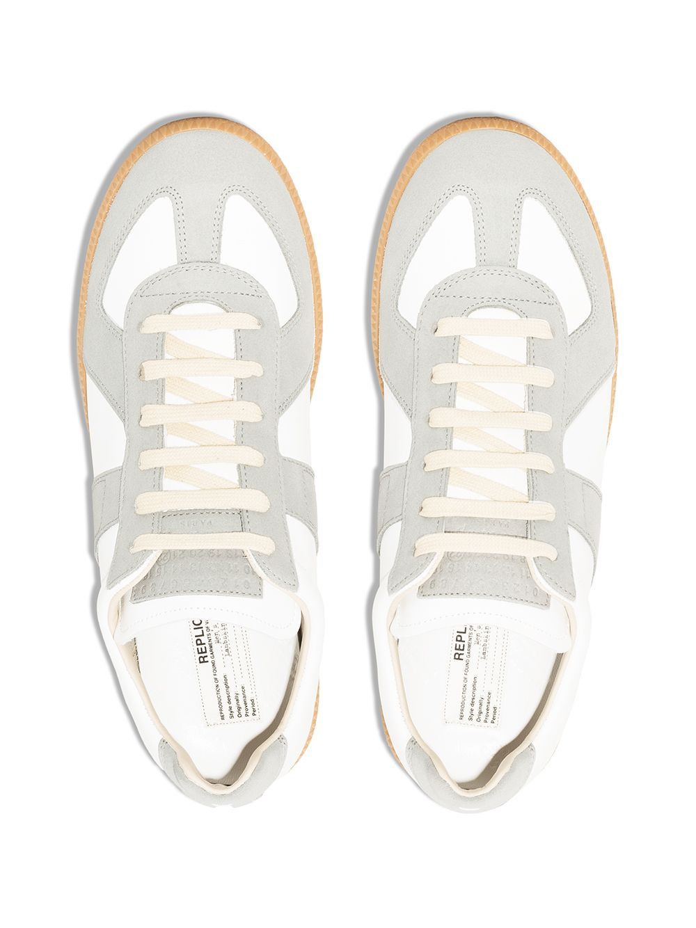 Maison Margiela REPLICA LEATHER SNEAKERS Size US 6 / IT 36 - 4 Thumbnail