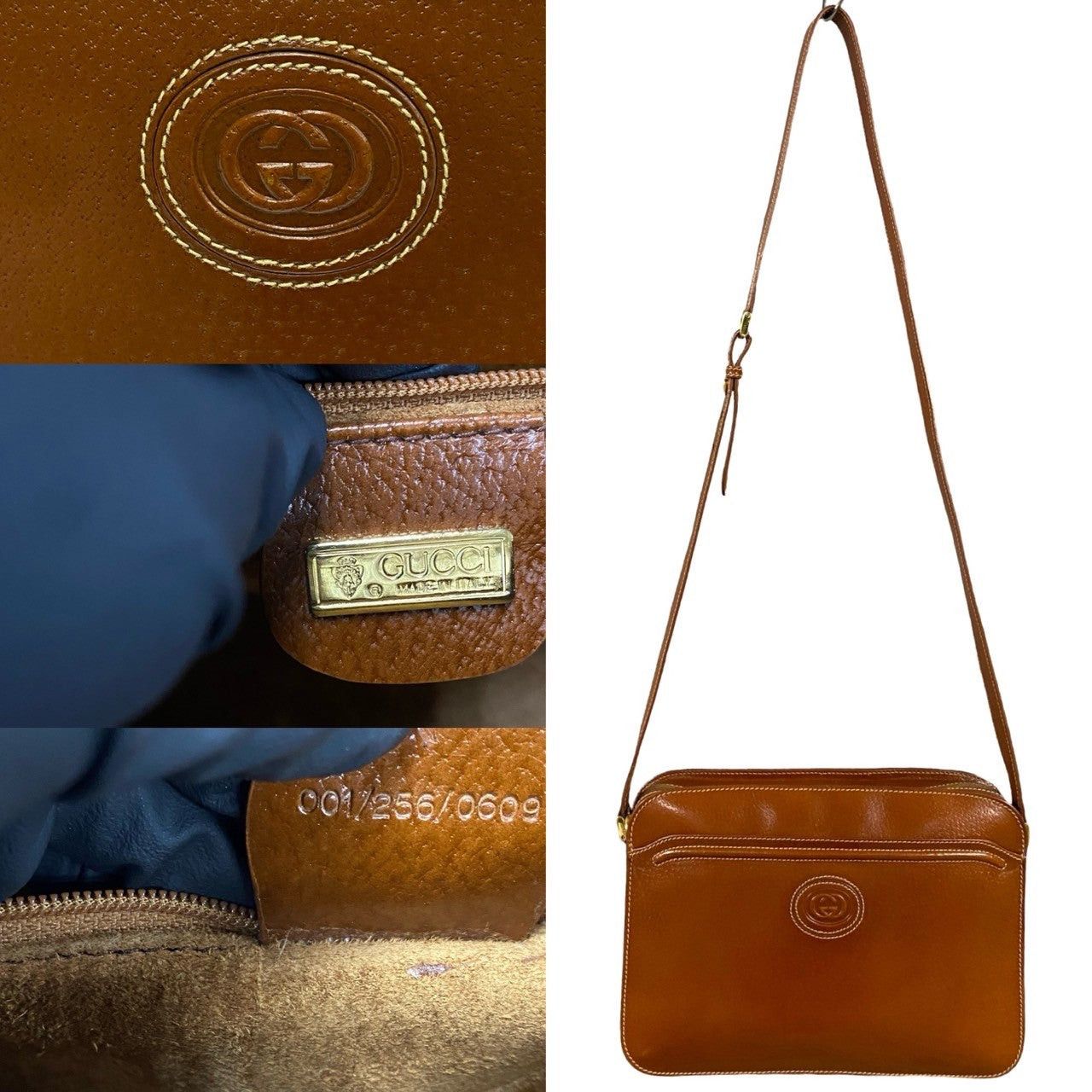 Gucci Gucci Shoulder Bag Brown Leather Size ONE SIZE - 3 Thumbnail