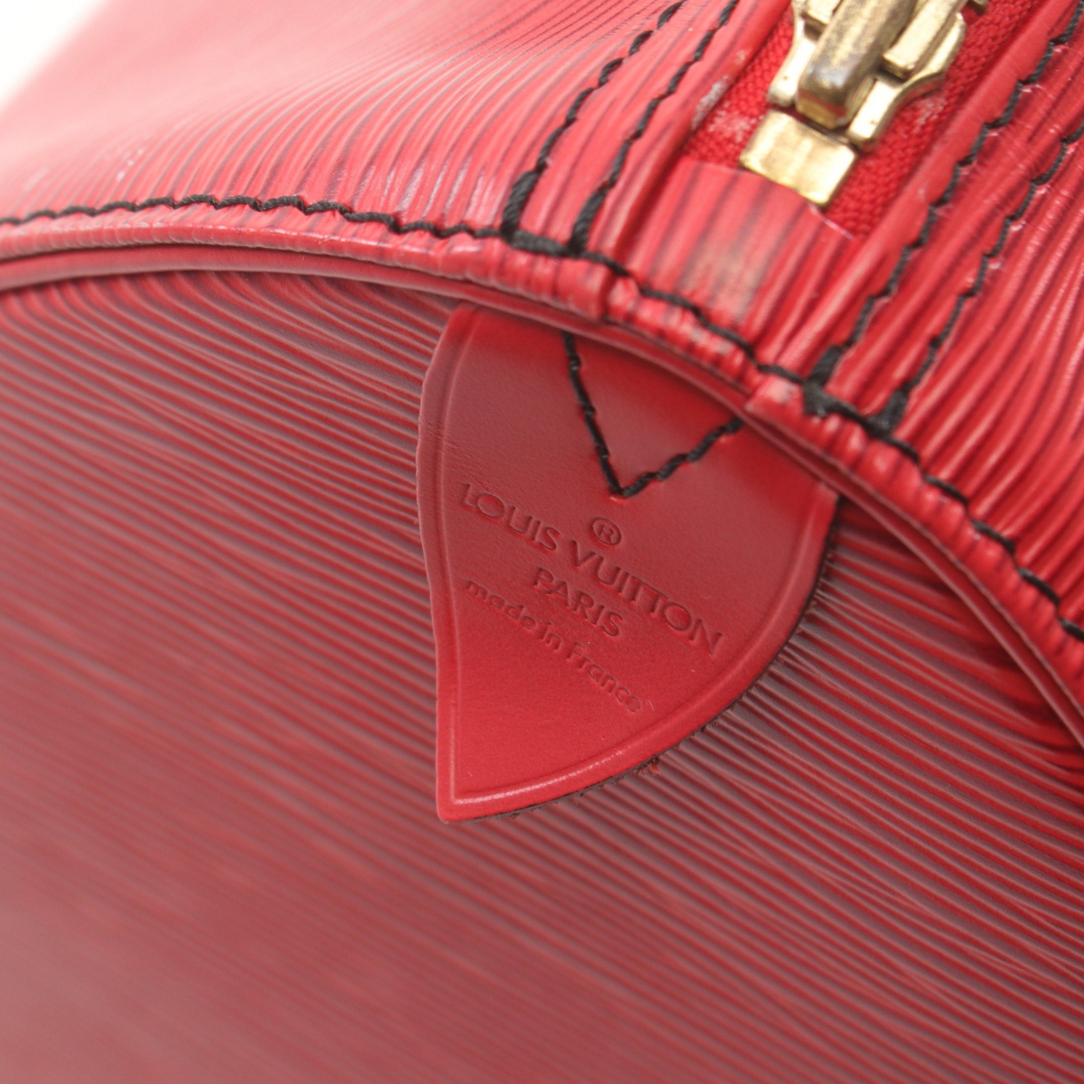 Louis Vuitton Louis Vuitton Speedy 30 Epi Castilian Red Handbag Leather Size ONE SIZE - 4 Thumbnail