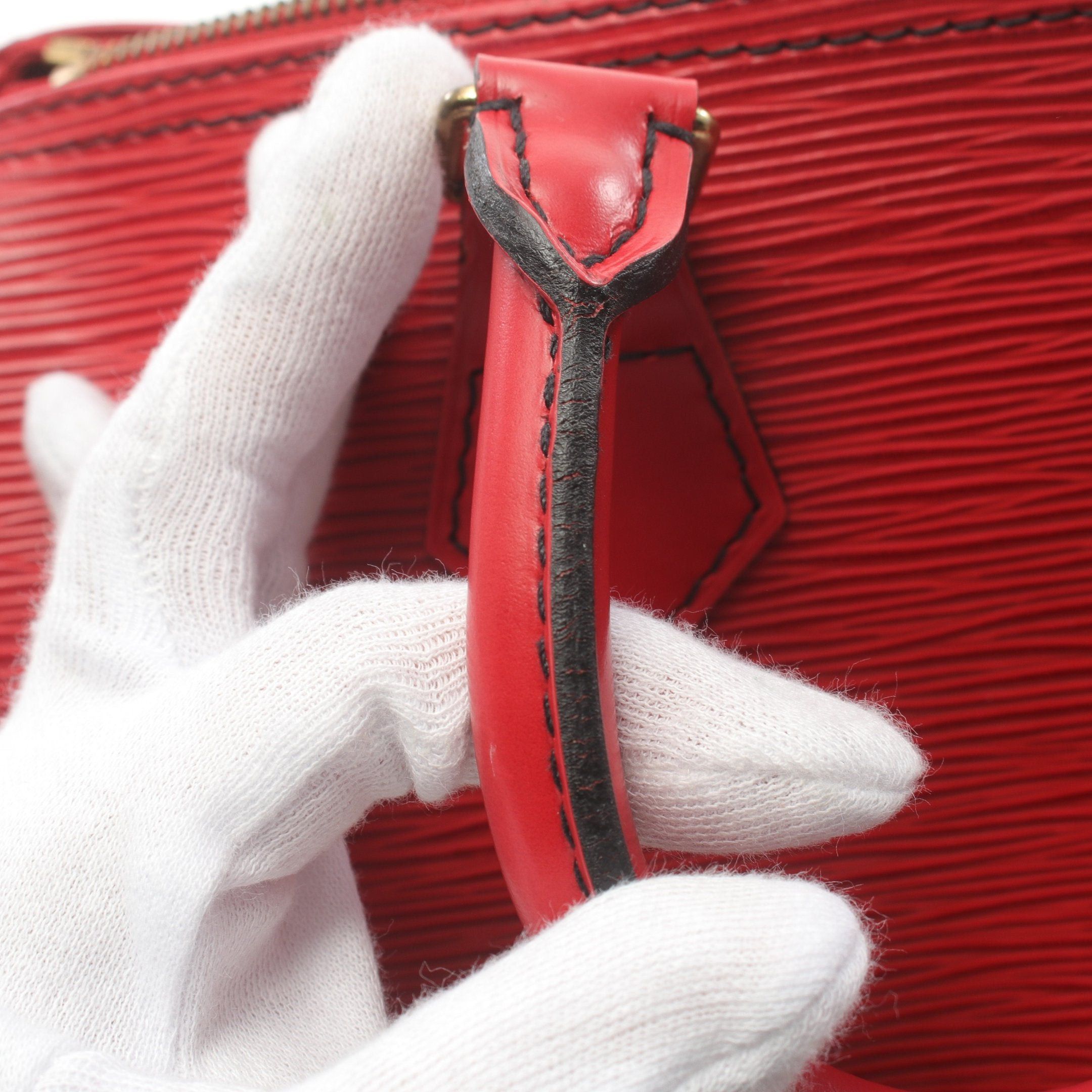 Louis Vuitton Louis Vuitton Speedy 30 Epi Castilian Red Handbag Leather Size ONE SIZE - 8 Thumbnail