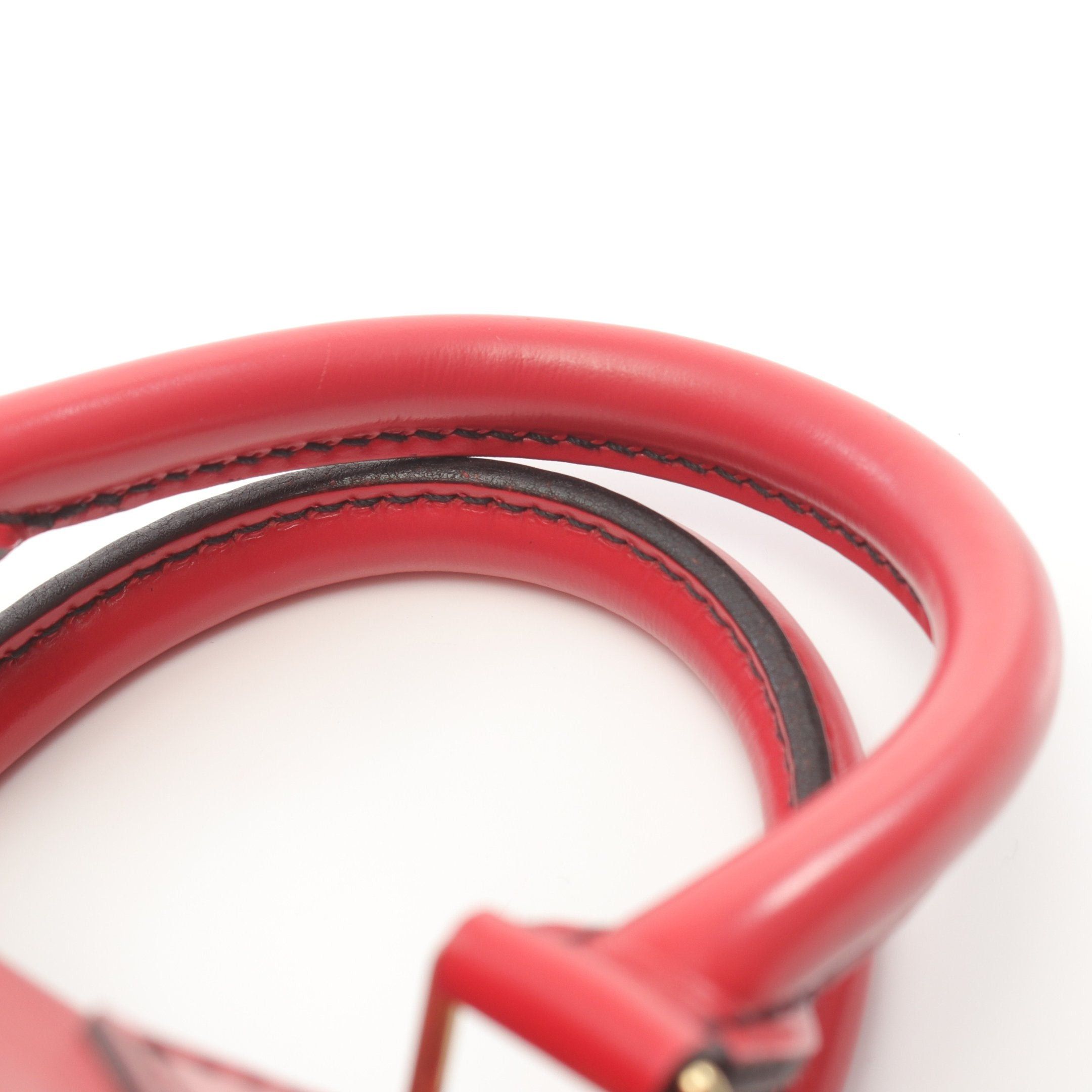 Louis Vuitton Louis Vuitton Speedy 30 Epi Castilian Red Handbag Leather Size ONE SIZE - 10 Thumbnail