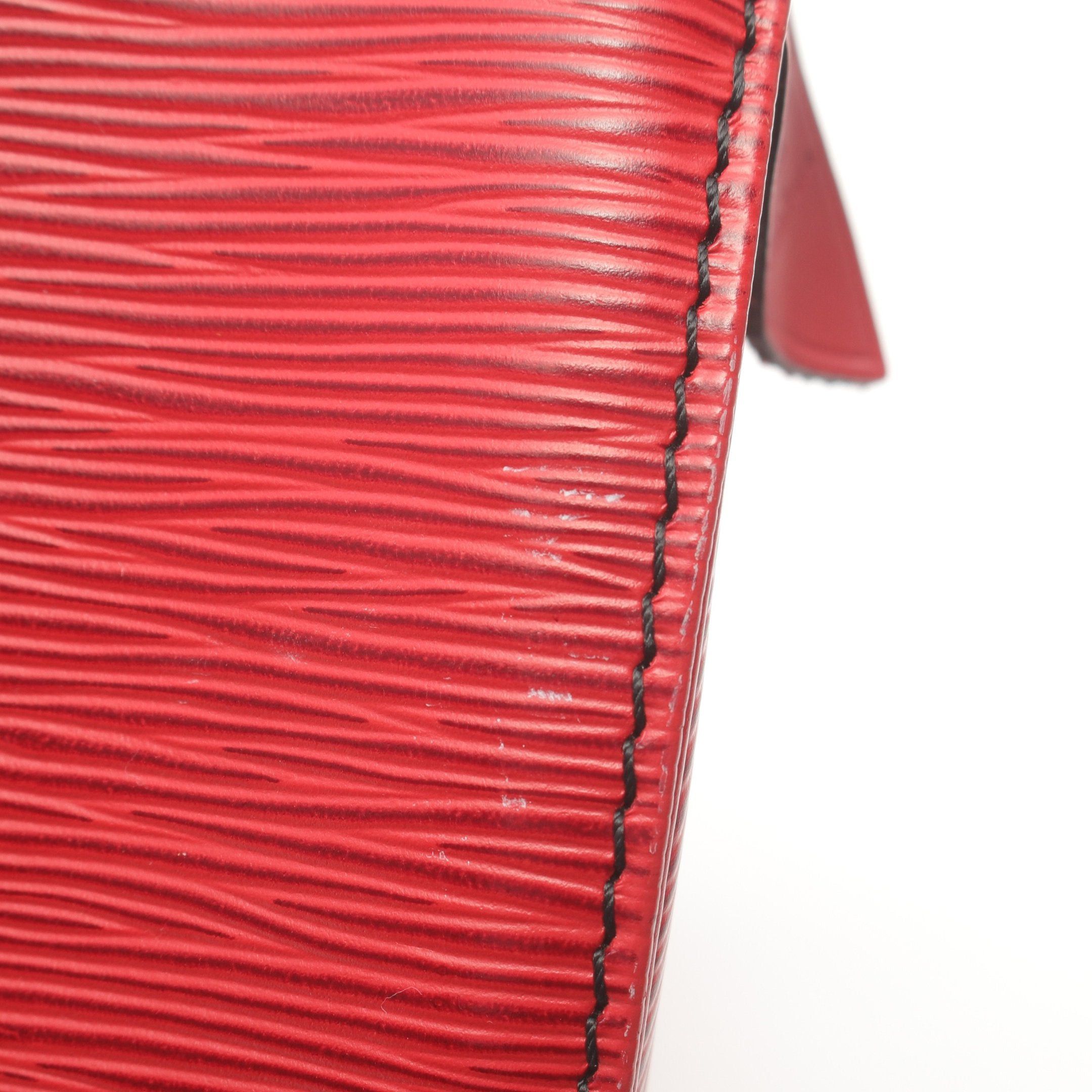 Louis Vuitton Louis Vuitton Speedy 30 Epi Castilian Red Handbag Leather Size ONE SIZE - 6 Thumbnail