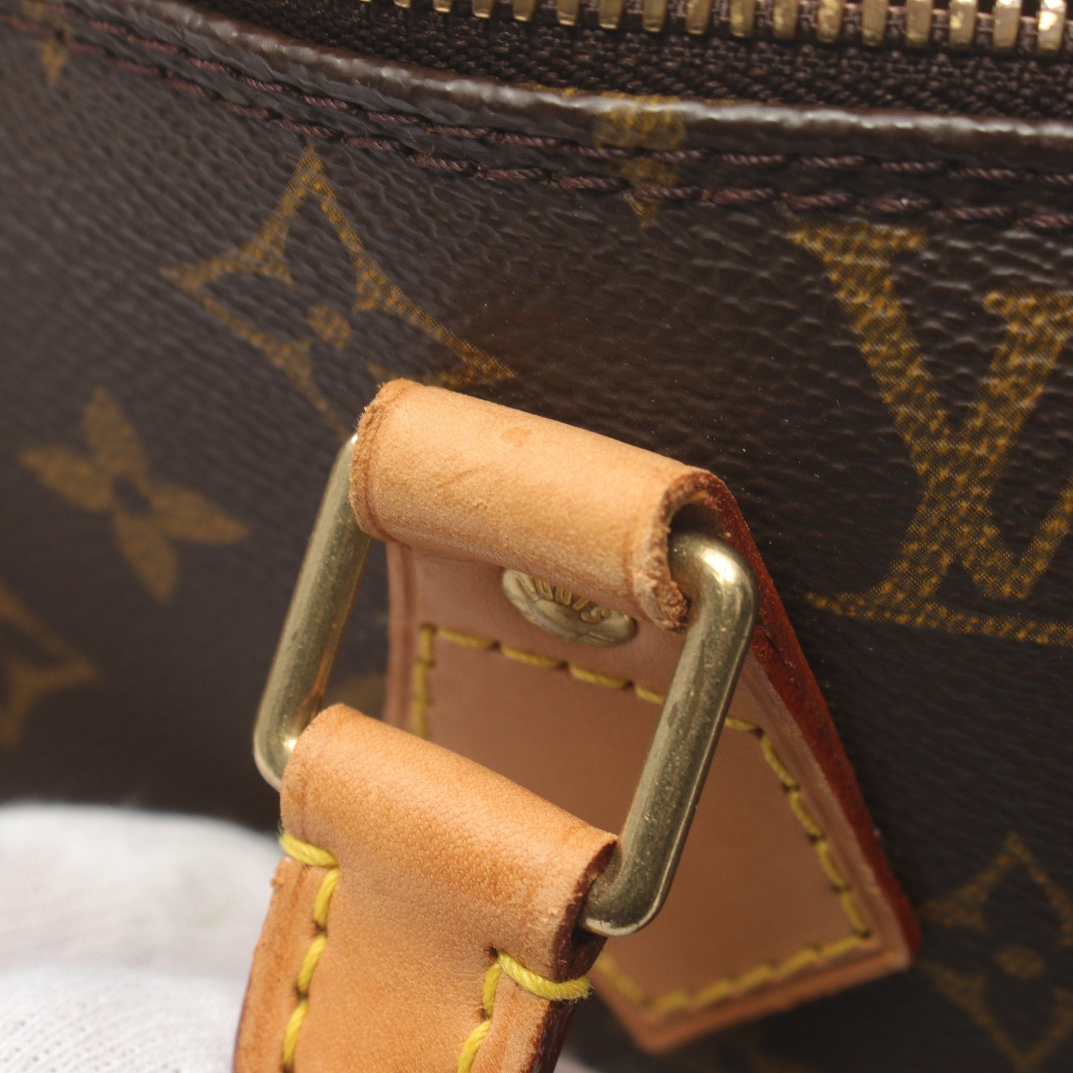 Louis Vuitton Louis Vuitton Alma Pm Monogram Handbag Leather Brown Size ONE SIZE - 10 Thumbnail