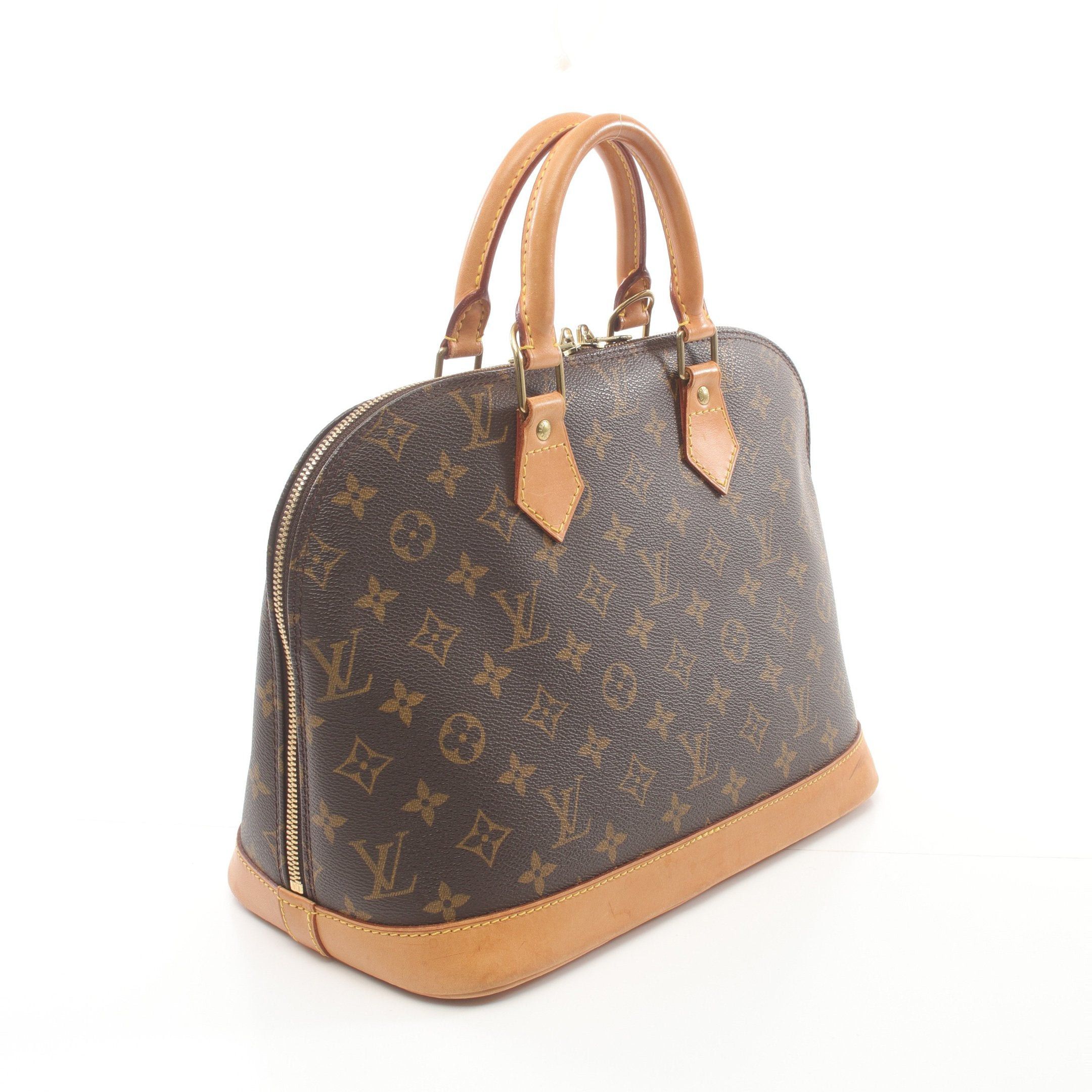 Louis Vuitton Louis Vuitton Alma Pm Monogram Handbag Leather Brown Size ONE SIZE - 2 Thumbnail