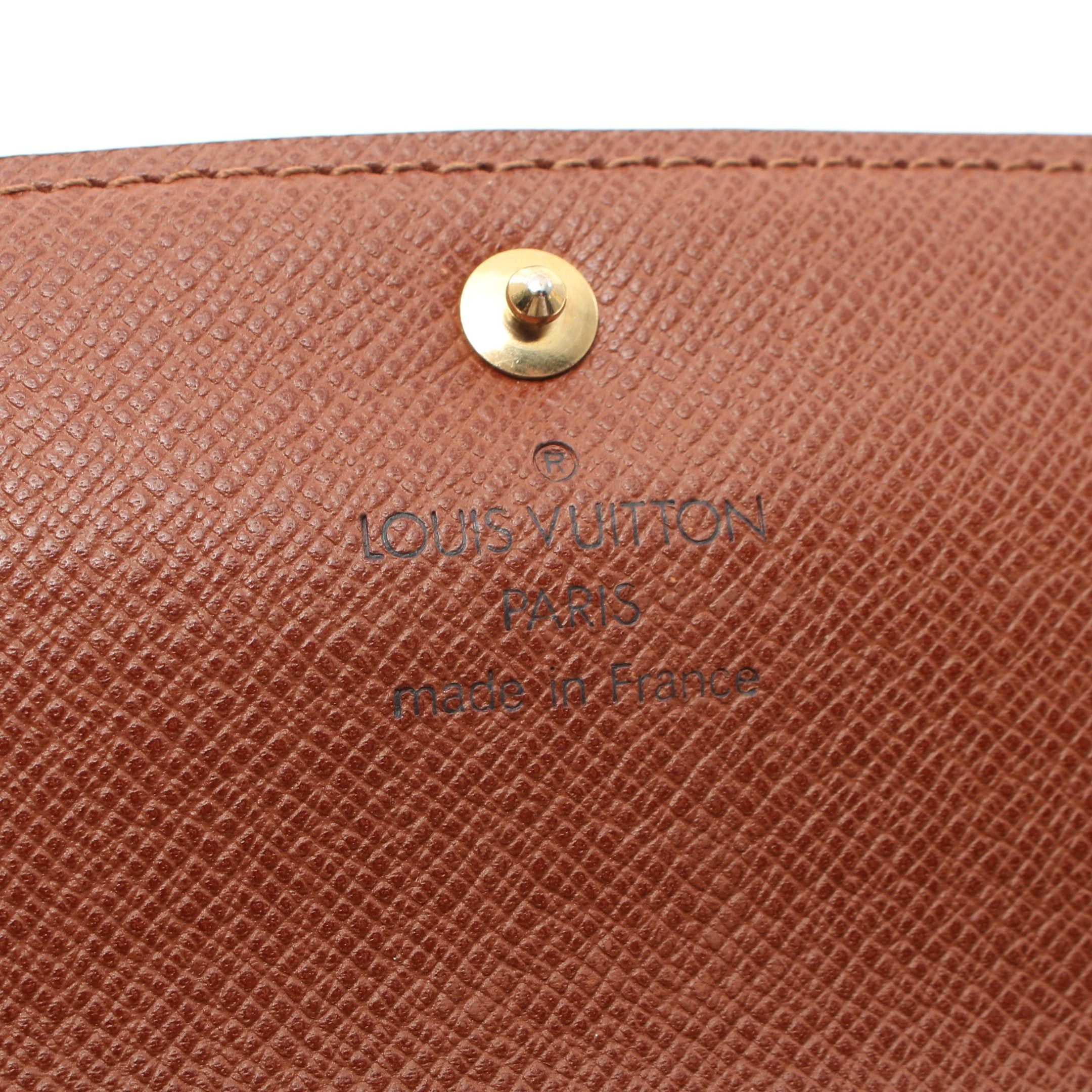 Louis Vuitton Louis Vuitton Pochette Porte-Monnaie Credit Monogram Bi-Fold Long Wallet Leather Brown Size ONE SIZE - 4 Thumbnail