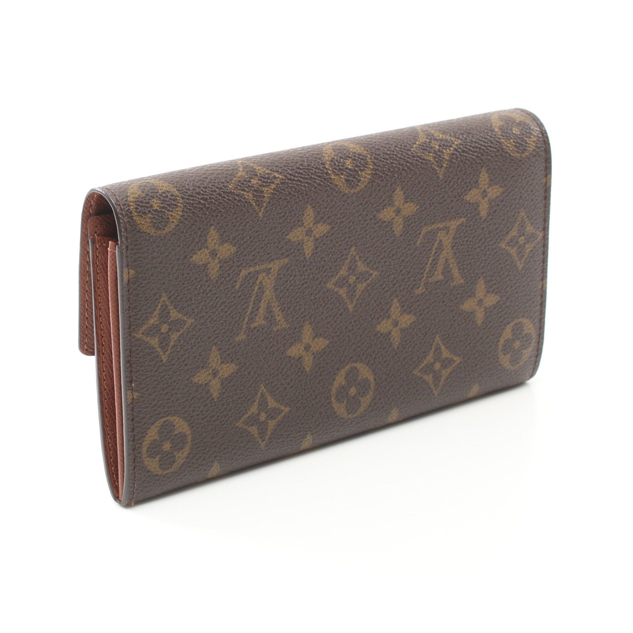 Louis Vuitton Louis Vuitton Pochette Porte-Monnaie Credit Monogram Bi-Fold Long Wallet Leather Brown Size ONE SIZE - 2 Thumbnail