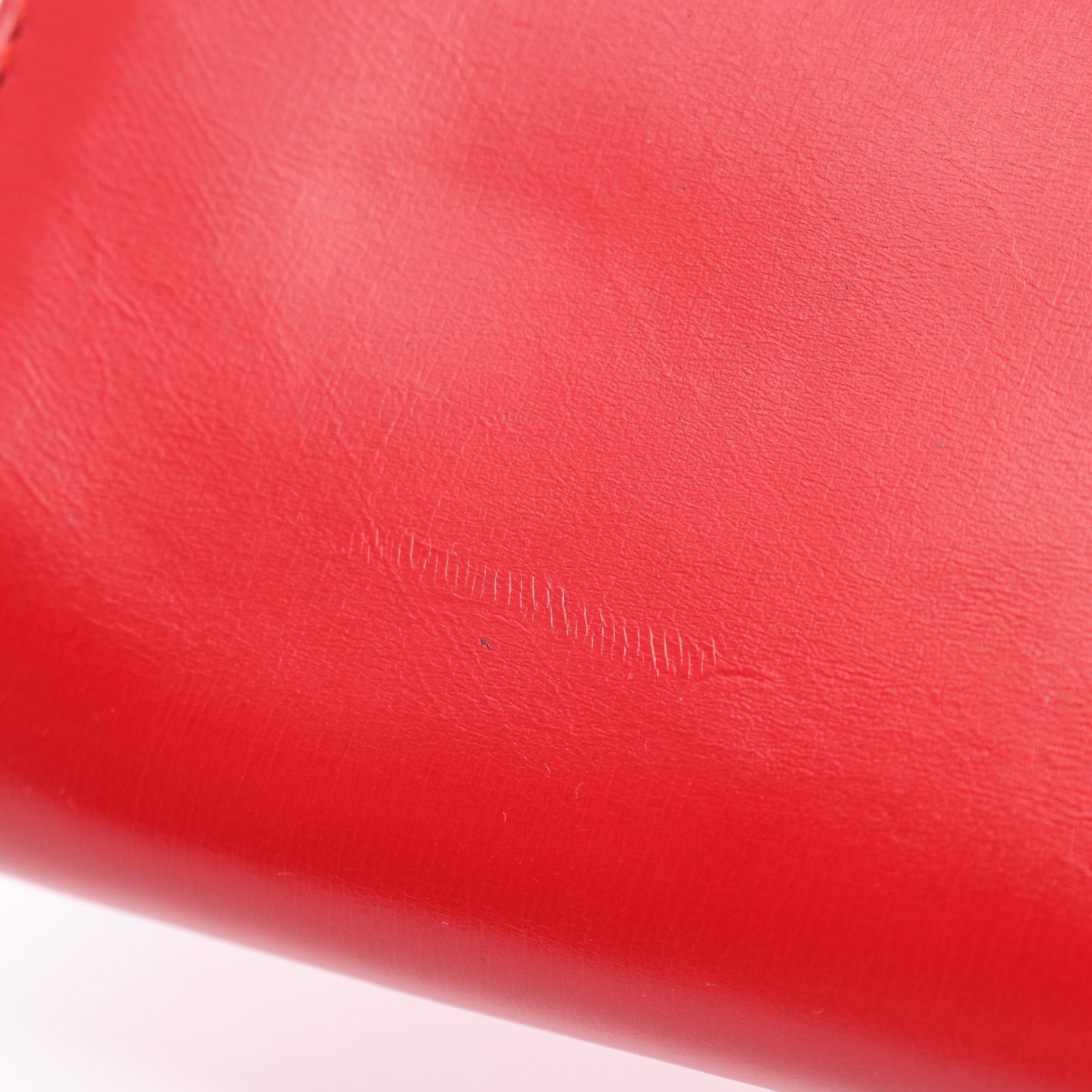 Louis Vuitton Louis Vuitton Aegean Opera Clutch Bag Leather Red Size ONE SIZE - 8 Thumbnail