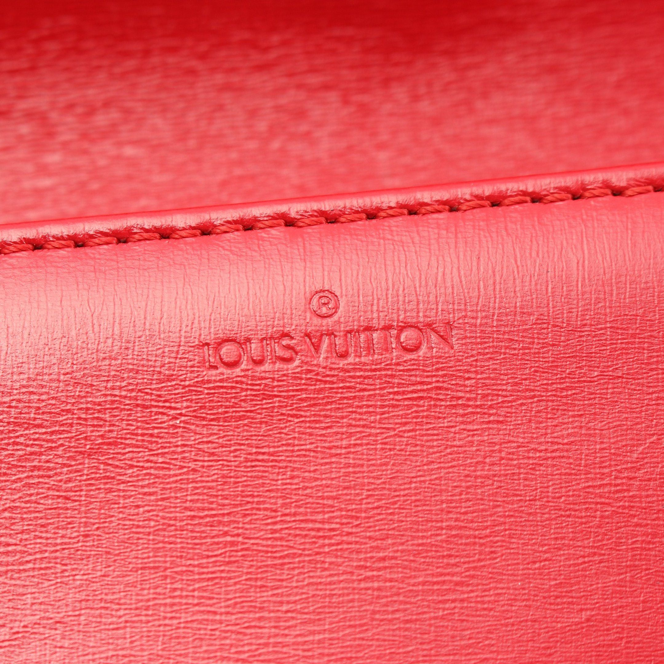 Louis Vuitton Louis Vuitton Aegean Opera Clutch Bag Leather Red Size ONE SIZE - 4 Thumbnail