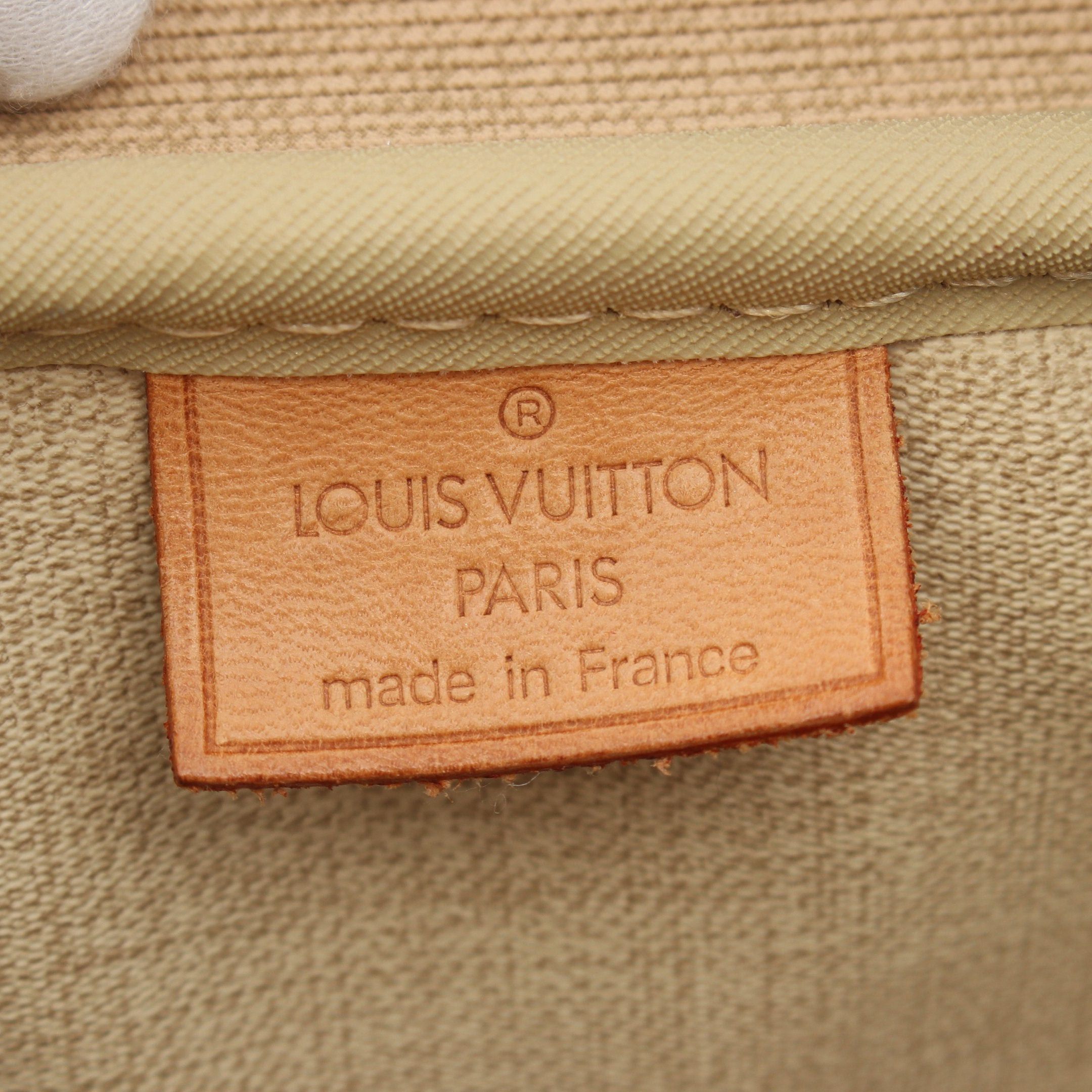 Louis Vuitton Louis Vuitton Deauville Bowling Vanity Monogram Handbag Leather Brown Size ONE SIZE - 4 Thumbnail