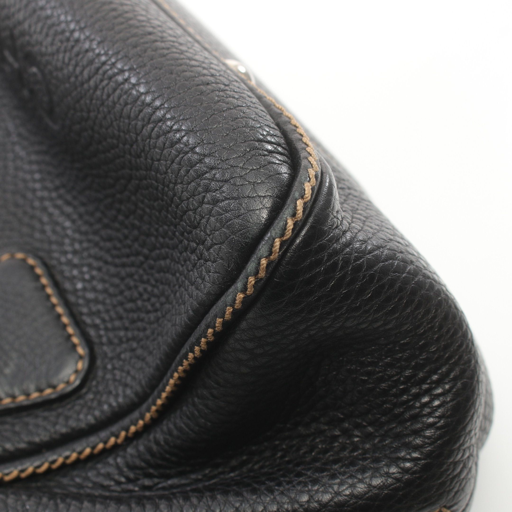Chanel Chanel Handbag Leather Black Silver Hardware Tassel Size ONE SIZE - 7 Thumbnail