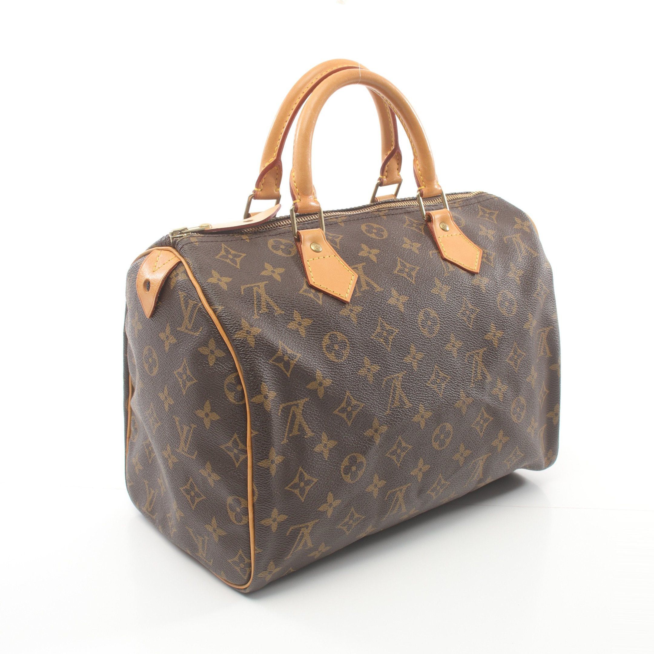 Louis Vuitton Louis Vuitton Speedy 30 Monogram Handbag Leather Brown Size ONE SIZE - 2 Thumbnail
