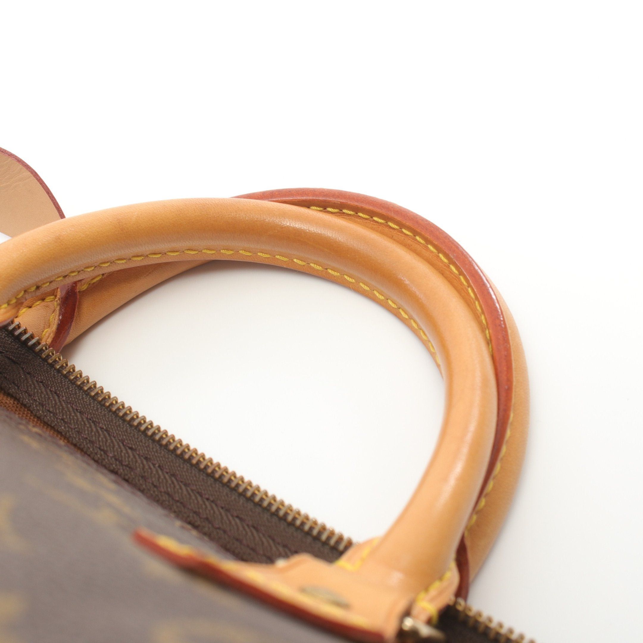 Louis Vuitton Louis Vuitton Speedy 30 Monogram Handbag Leather Brown Size ONE SIZE - 11 Thumbnail