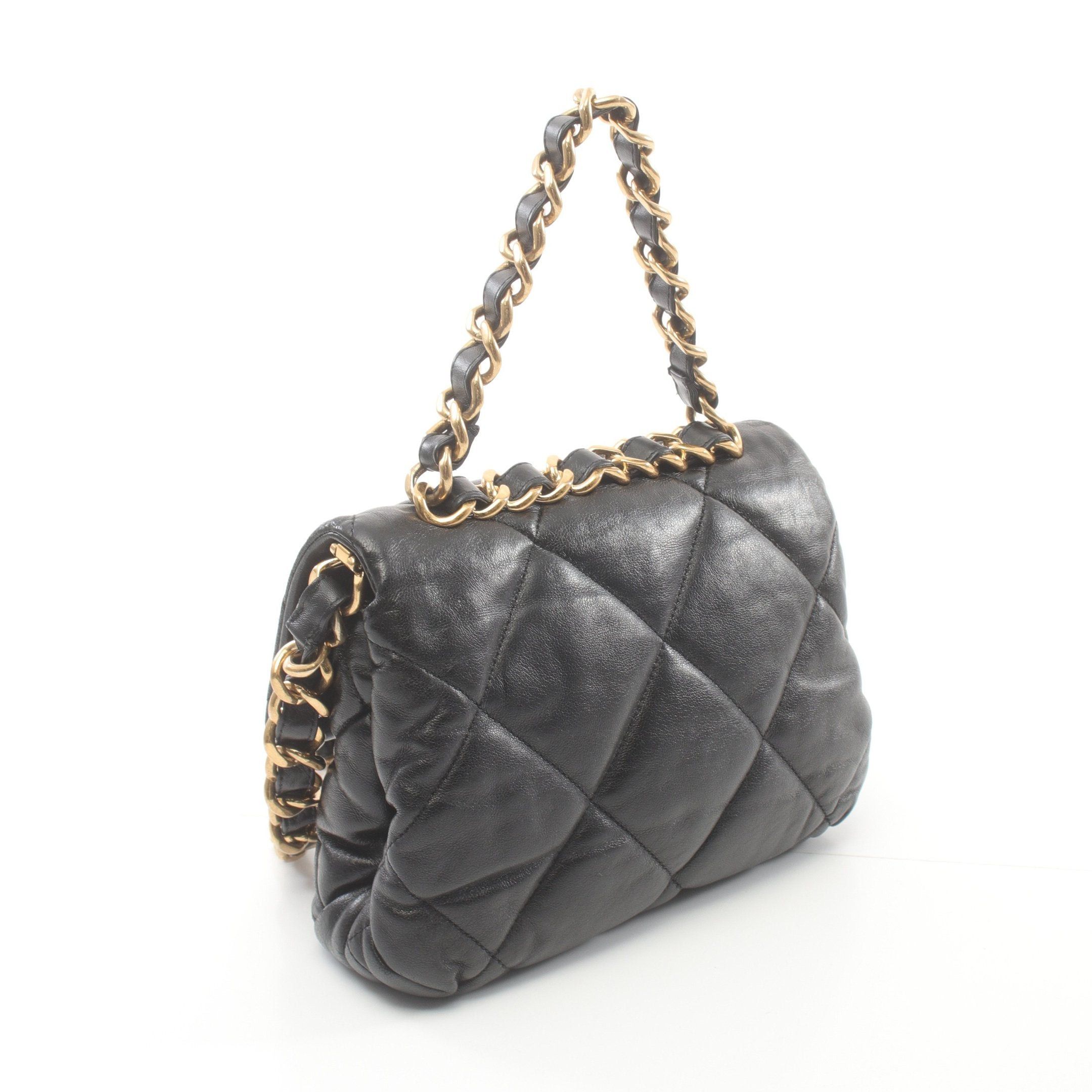 Chanel Chanel Chanel 19 Matelasse Chain Shoulder Bag Lambskin Black Gold Hardware Size ONE SIZE - 2 Thumbnail