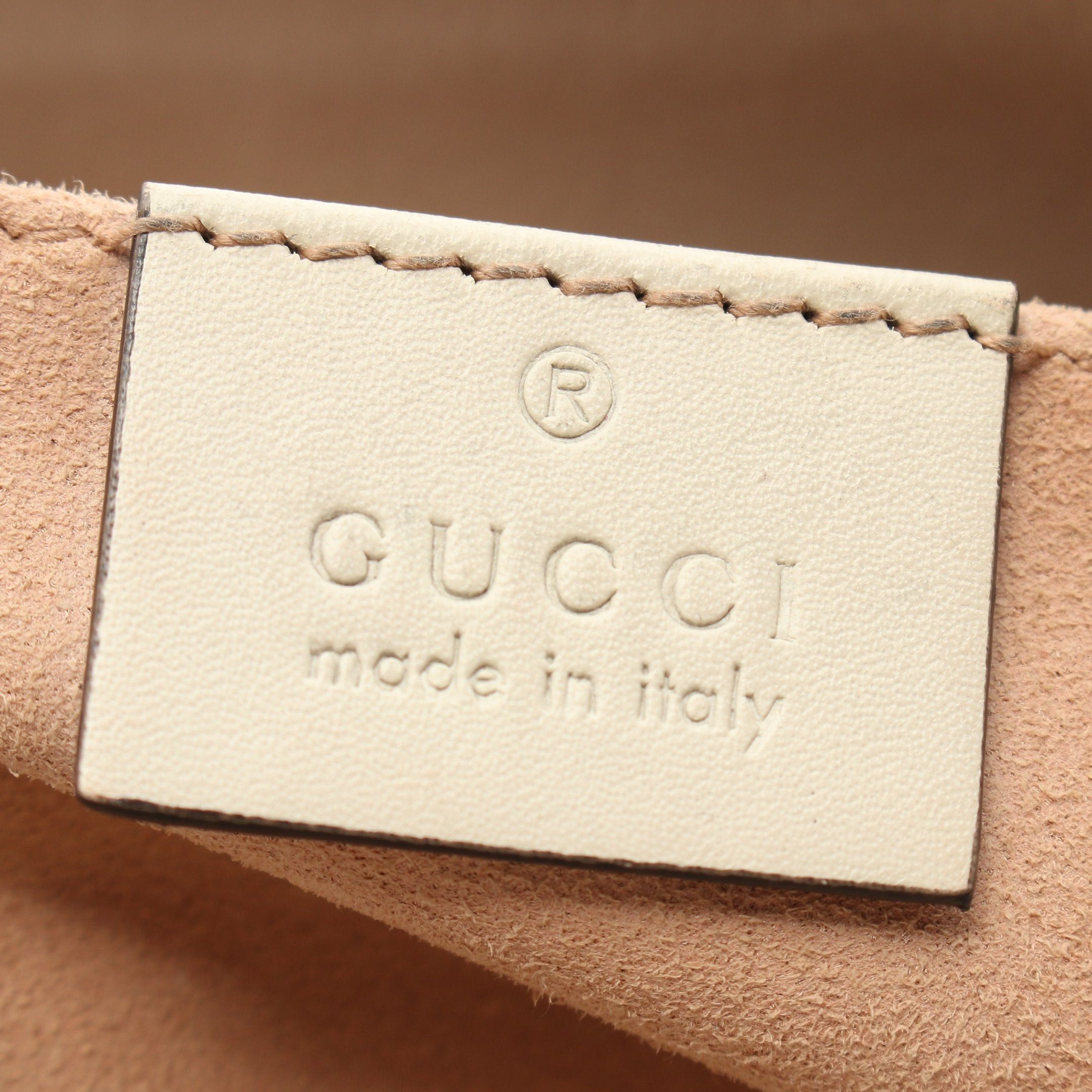 Gucci Gucci Padlock Gg Small Supreme Chain Shoulder Bag Leather Gray Beige Ivory Size ONE SIZE - 4 Thumbnail