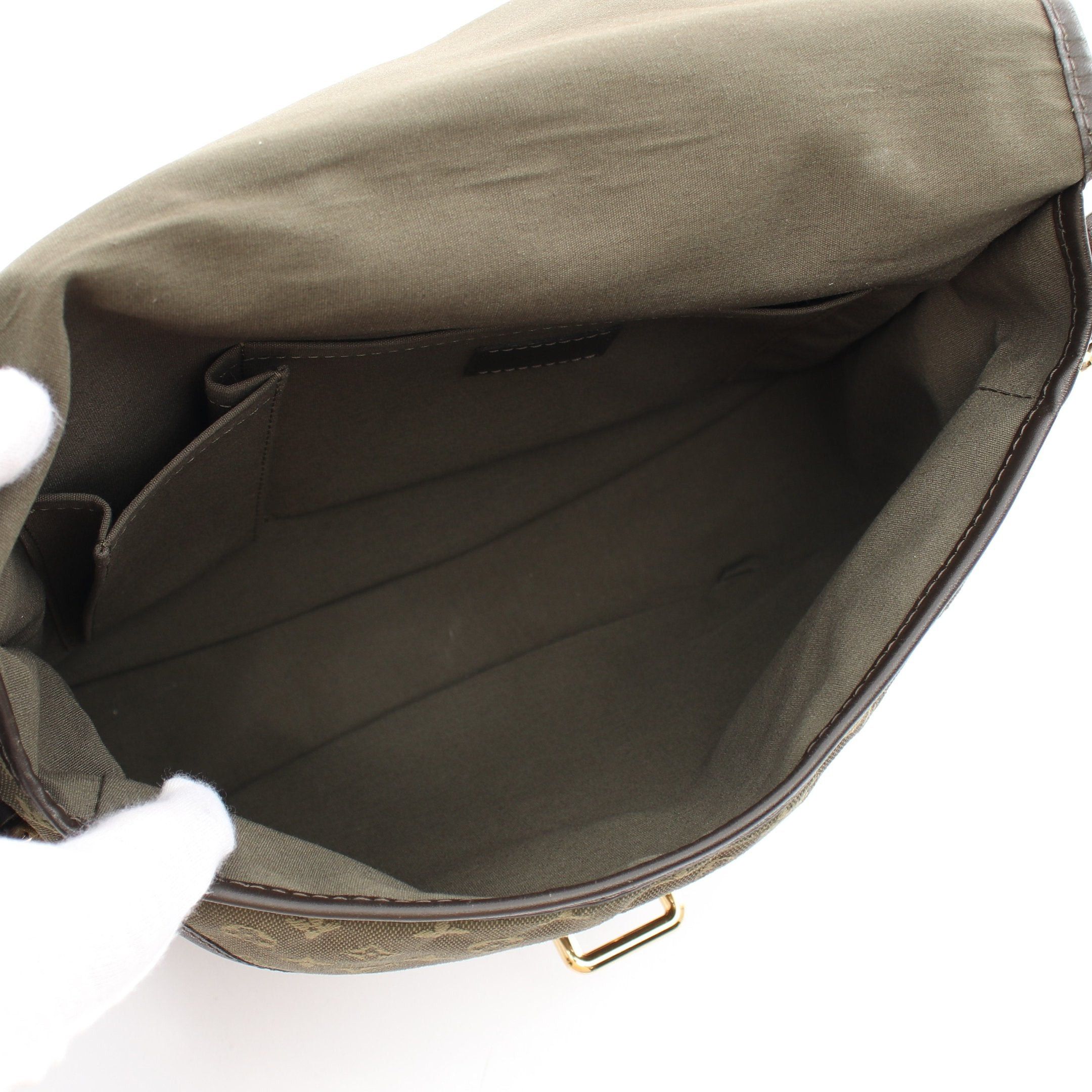 Louis Vuitton Louis Vuitton Belanger Monogram Mini Tst Khaki Shoulder Bag Canvas Leather Green Size ONE SIZE - 3 Thumbnail