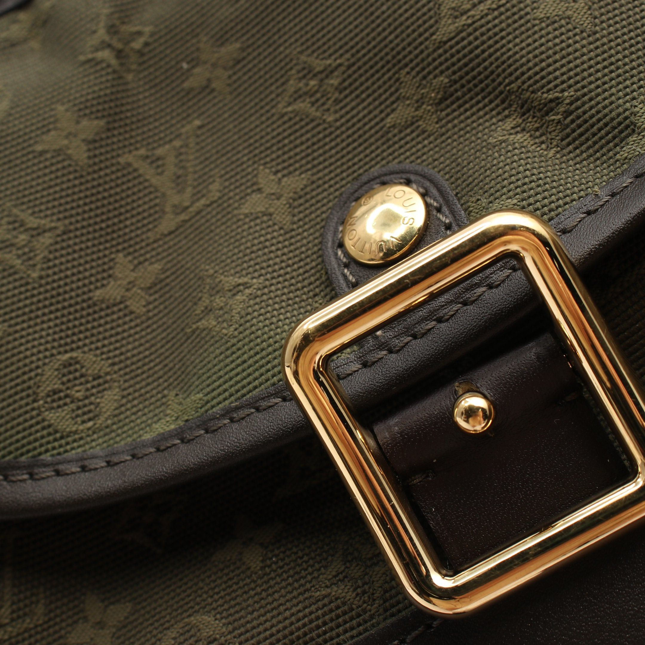 Louis Vuitton Louis Vuitton Belanger Monogram Mini Tst Khaki Shoulder Bag Canvas Leather Green Size ONE SIZE - 10 Thumbnail