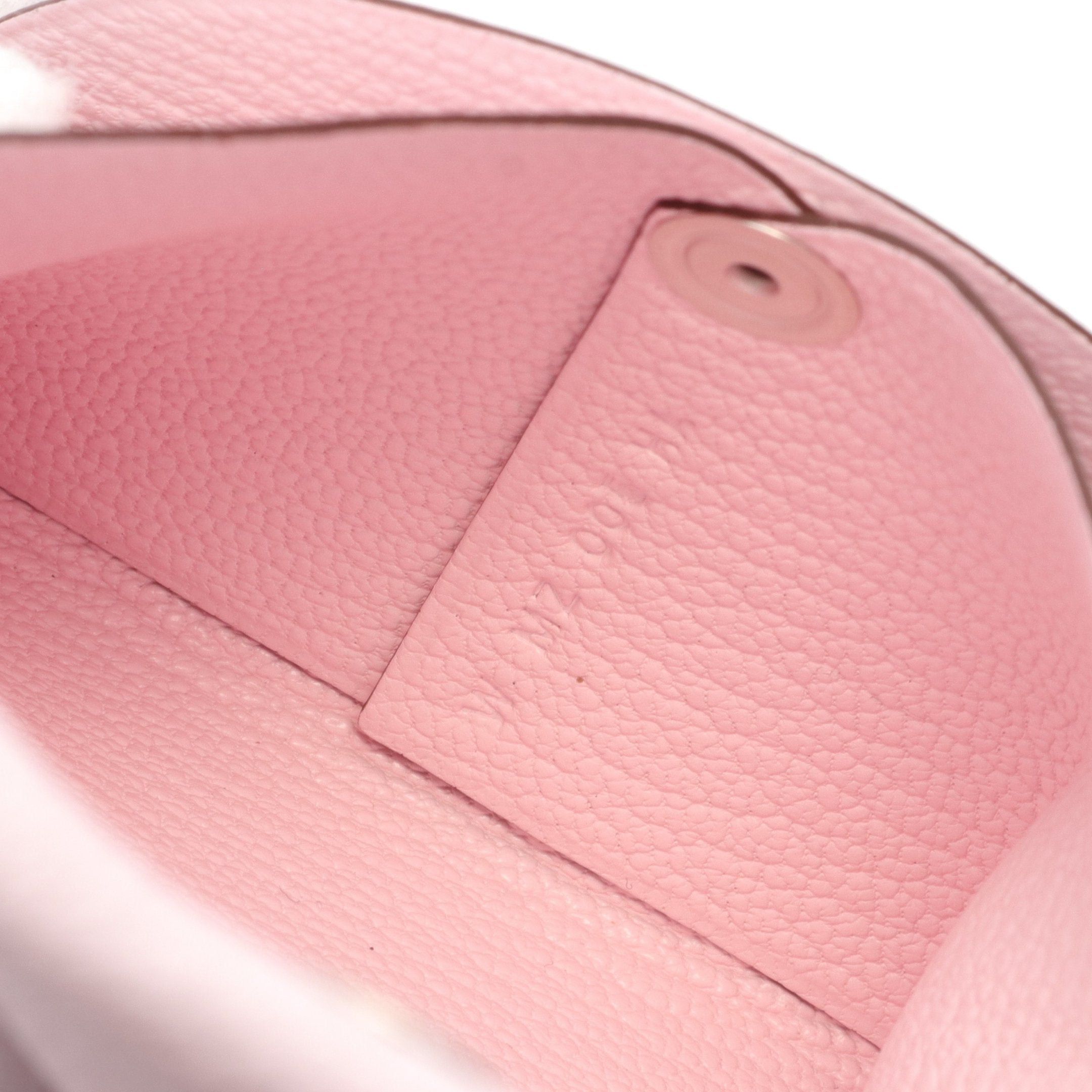 Hermes Hermes Bastia Mauve Pail Coin Purse Chevre Light Pink Silver Hardware Double Engraved Size ONE SIZE - 5 Thumbnail