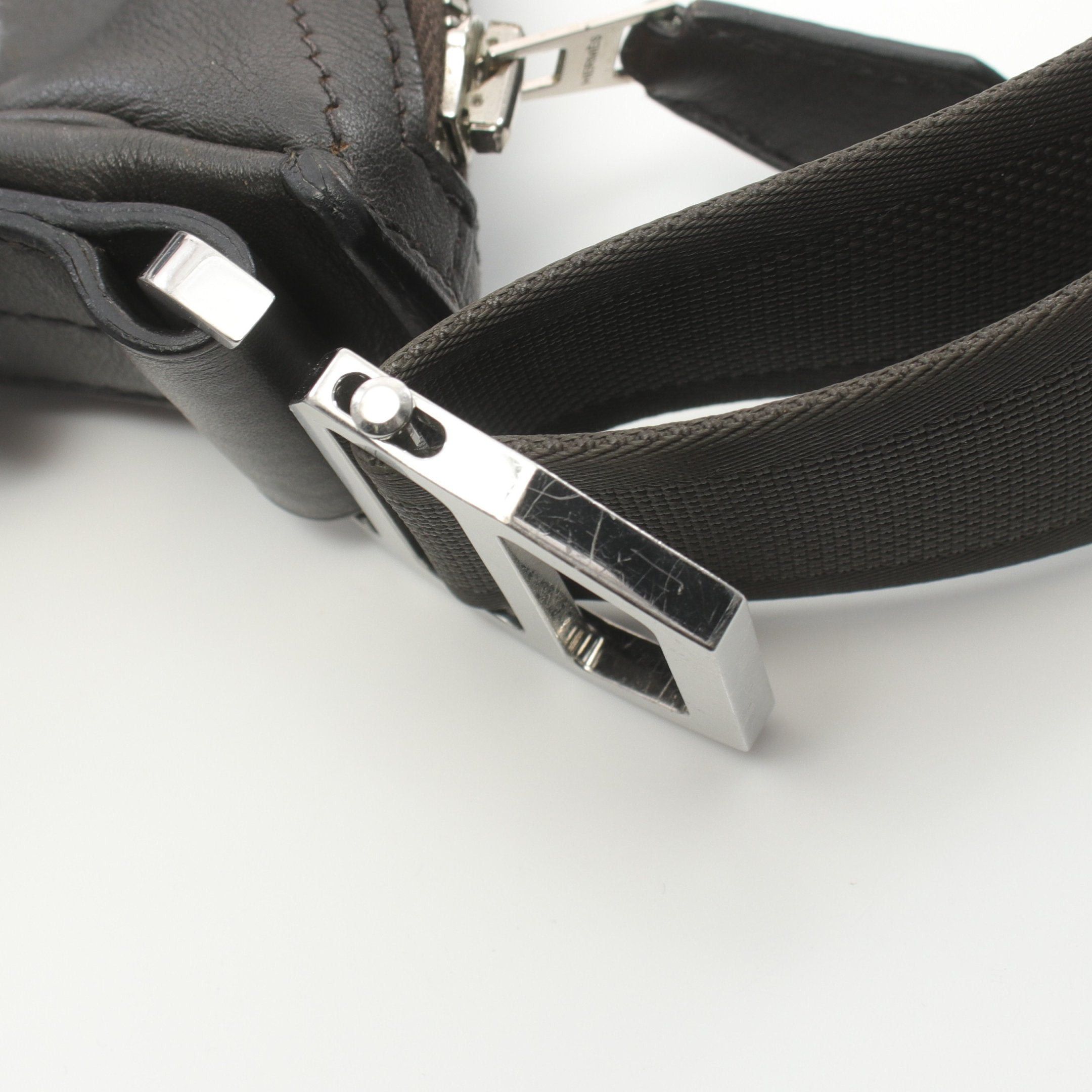 Hermes Hermes City Slide Mm Shoulder Bag Evercalf Black Silver Hardware C Engraved Size ONE SIZE - 8 Thumbnail