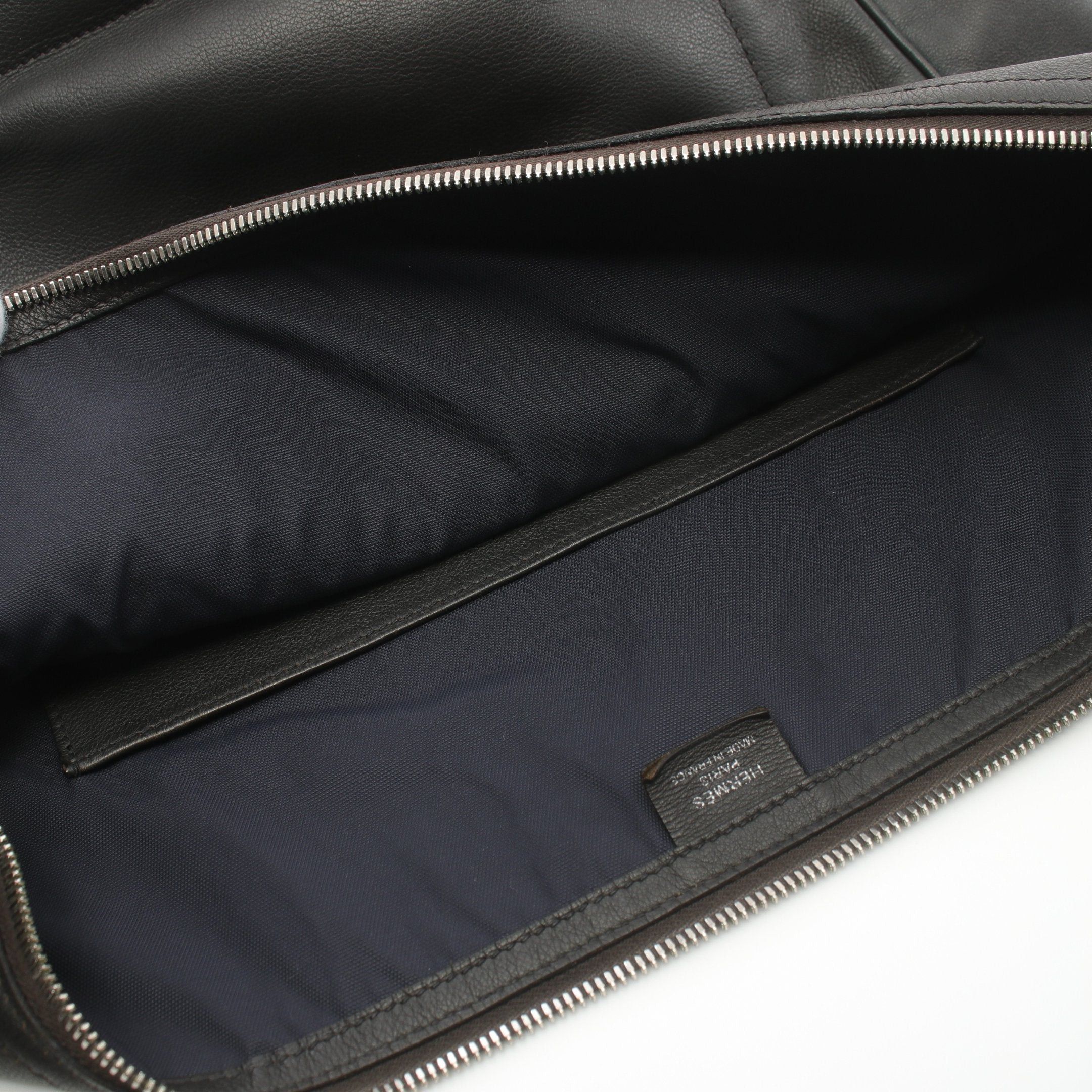 Hermes Hermes City Slide Mm Shoulder Bag Evercalf Black Silver Hardware C Engraved Size ONE SIZE - 11 Thumbnail